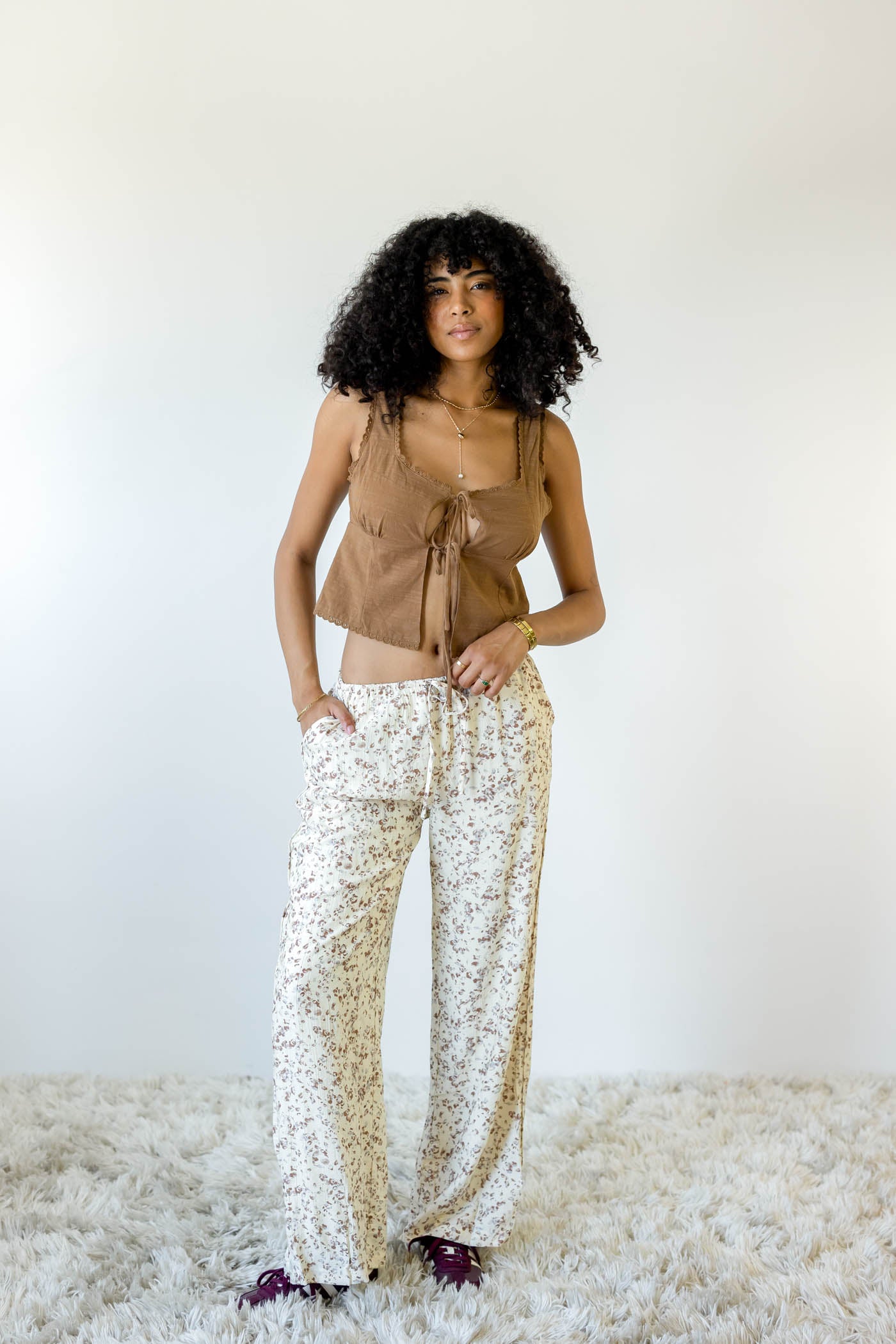 Split Front Sleeveless Top