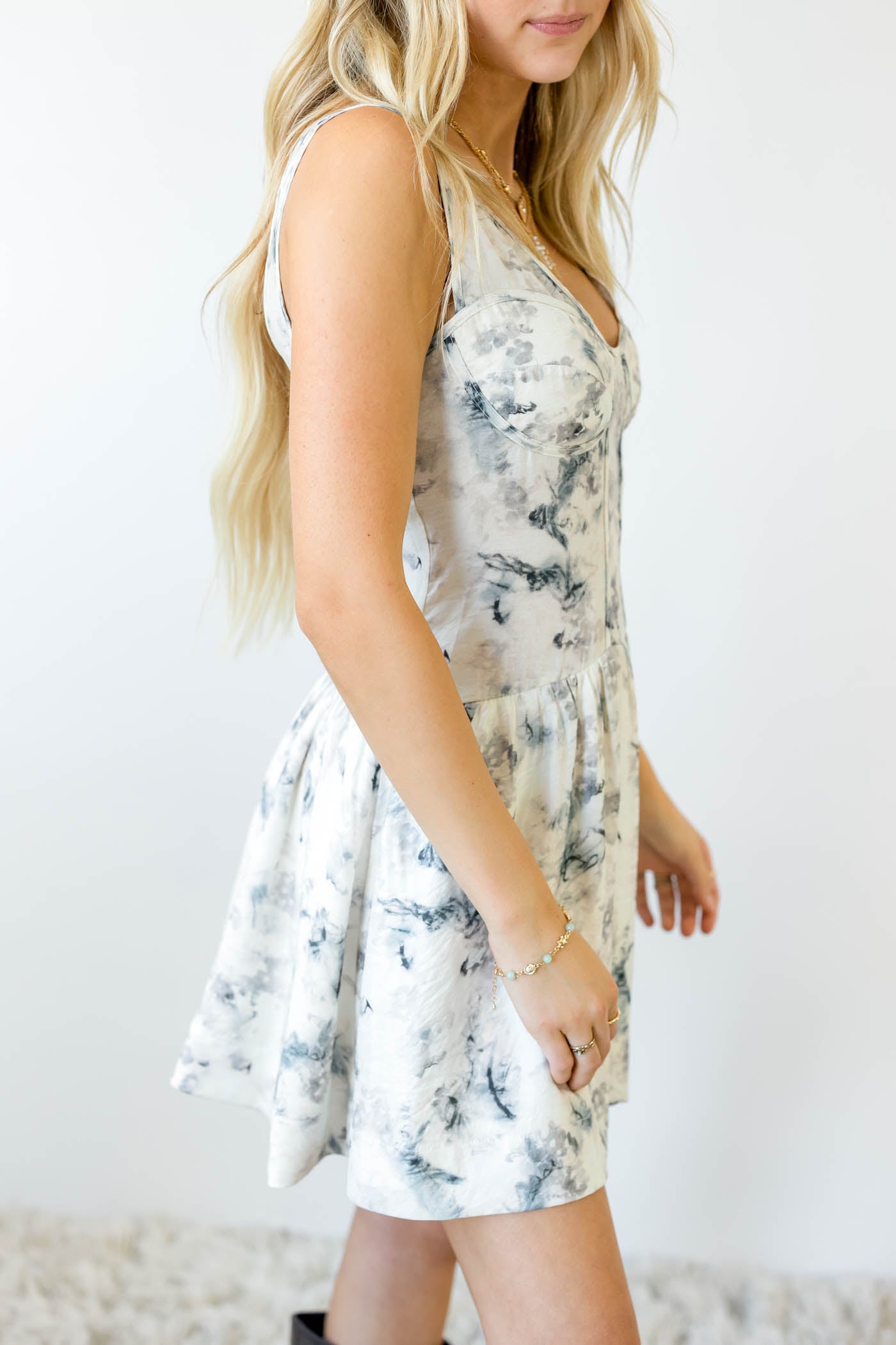 Floral Corset Mini Dress