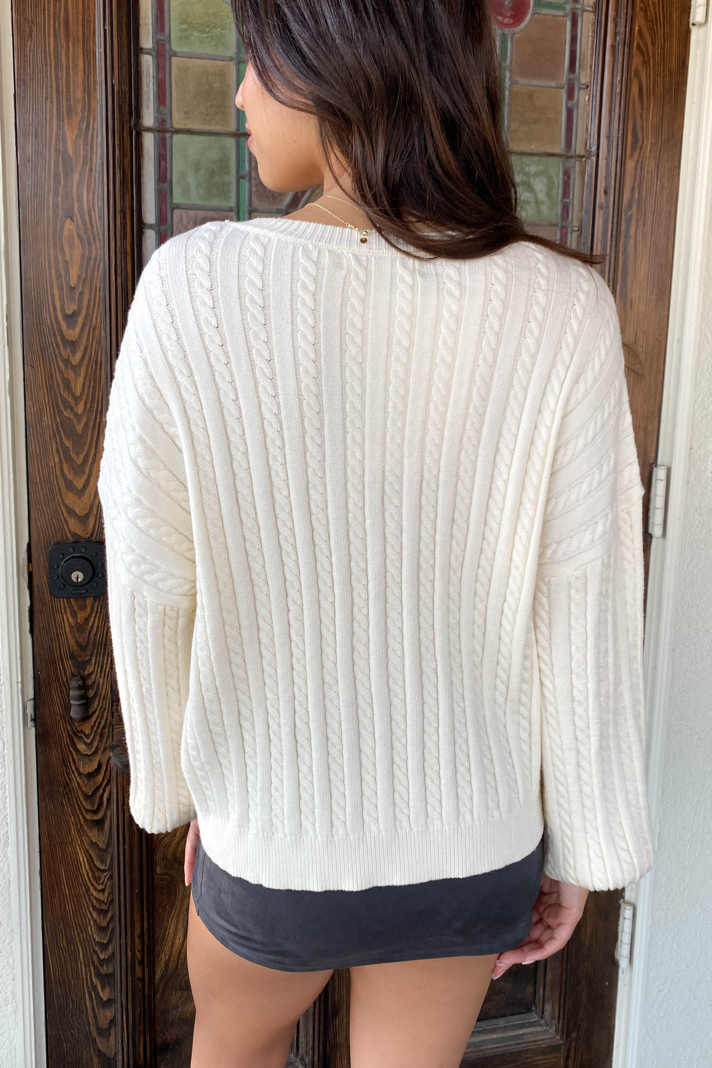 Basic Cable Knit Sweater