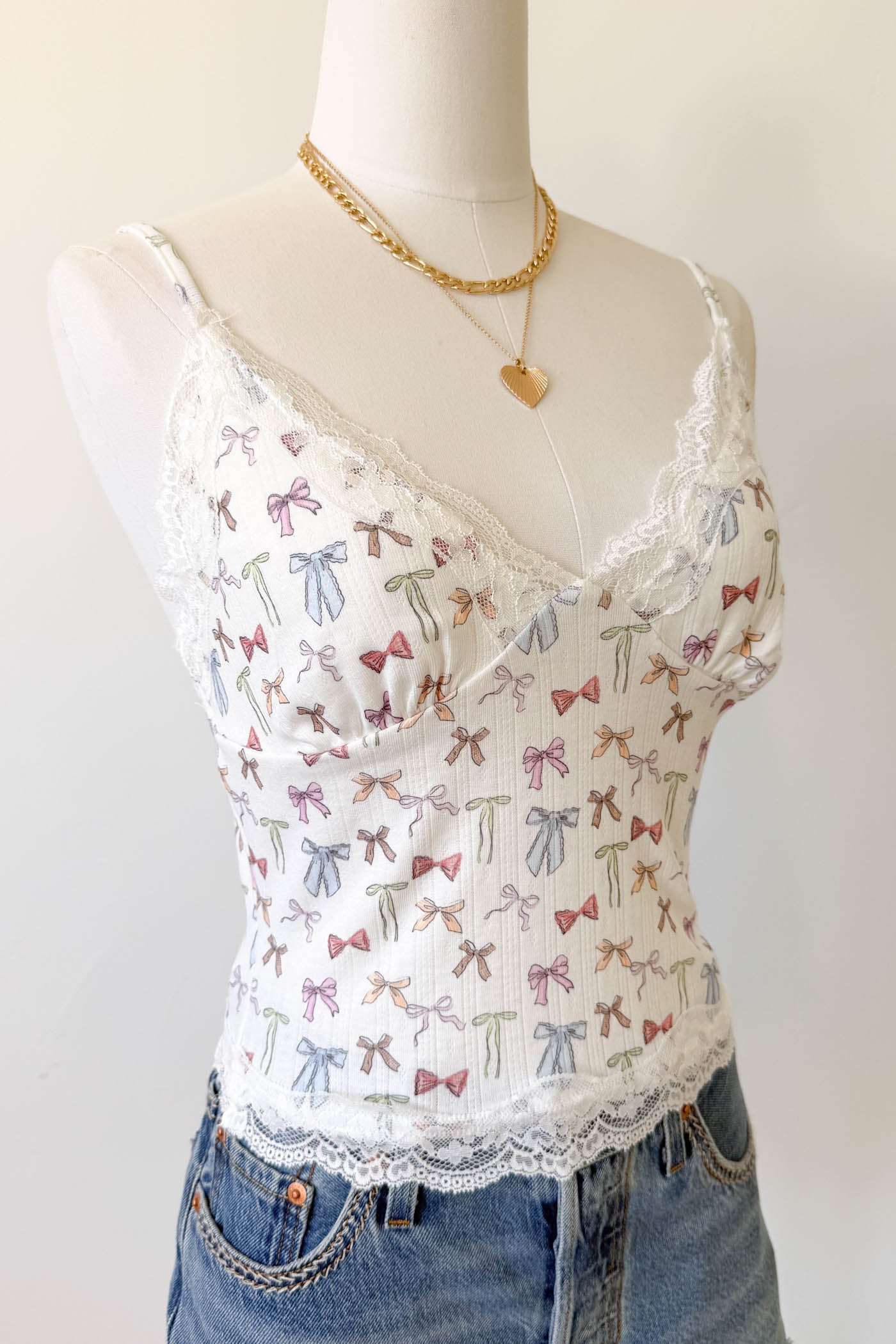 Bow Print Cami Top