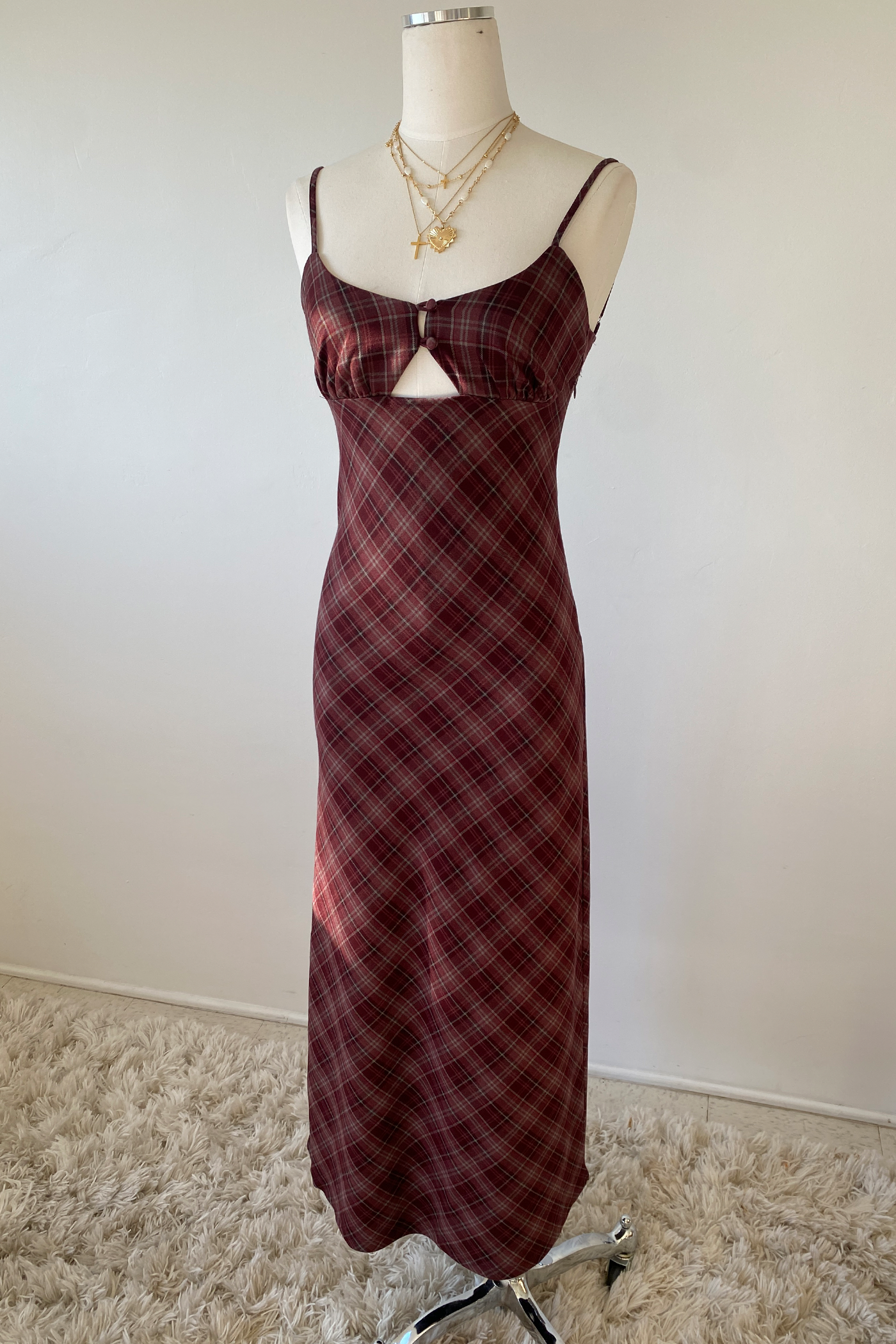 Plaid Maxi Dress