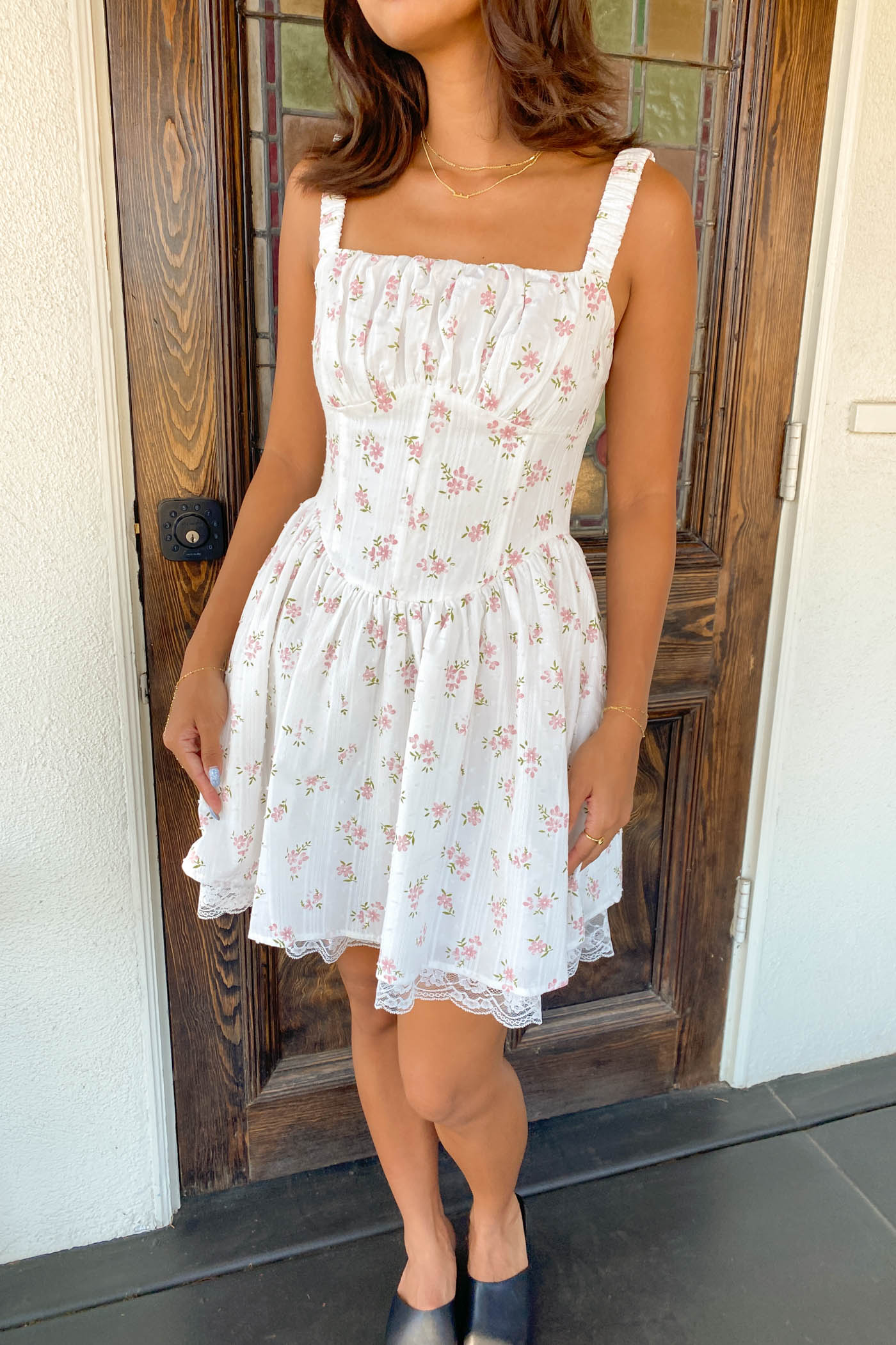 Floral Corset Mini Dress