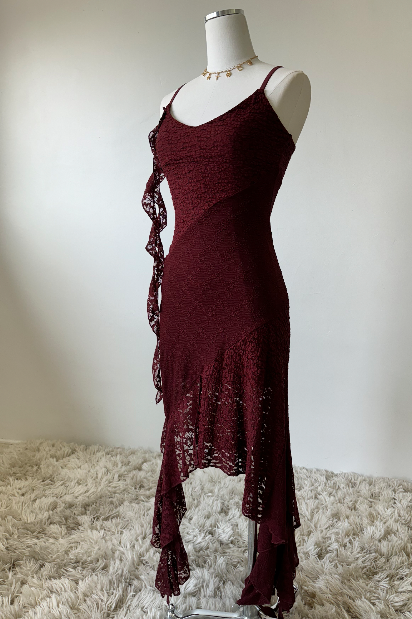 Mixed Media Midi Dress