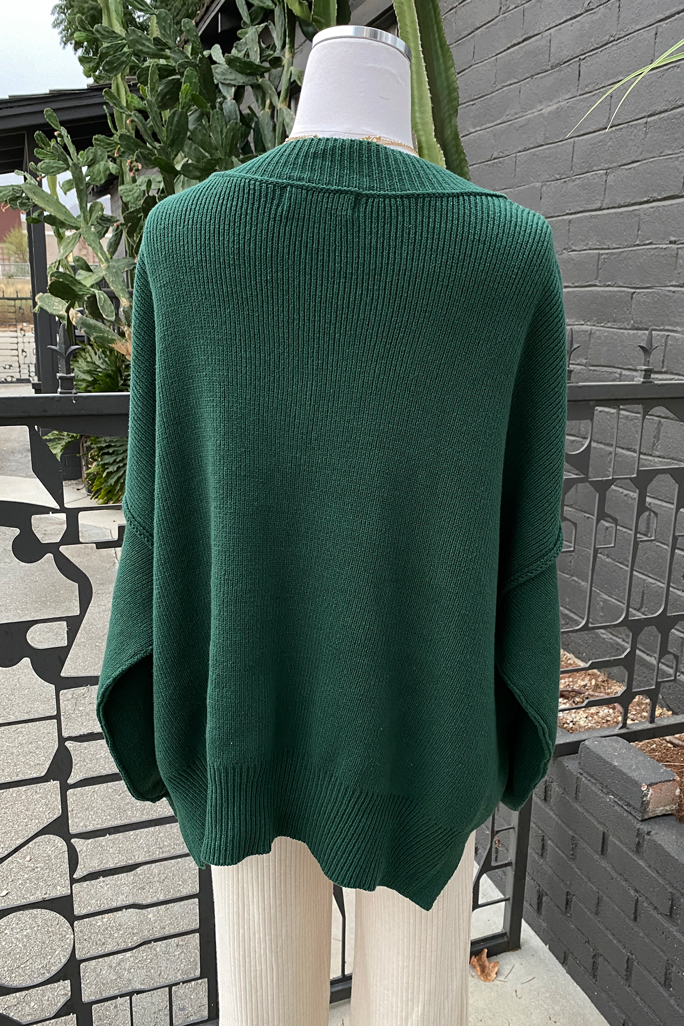 Reverse Stitch Knit Sweater by For Good