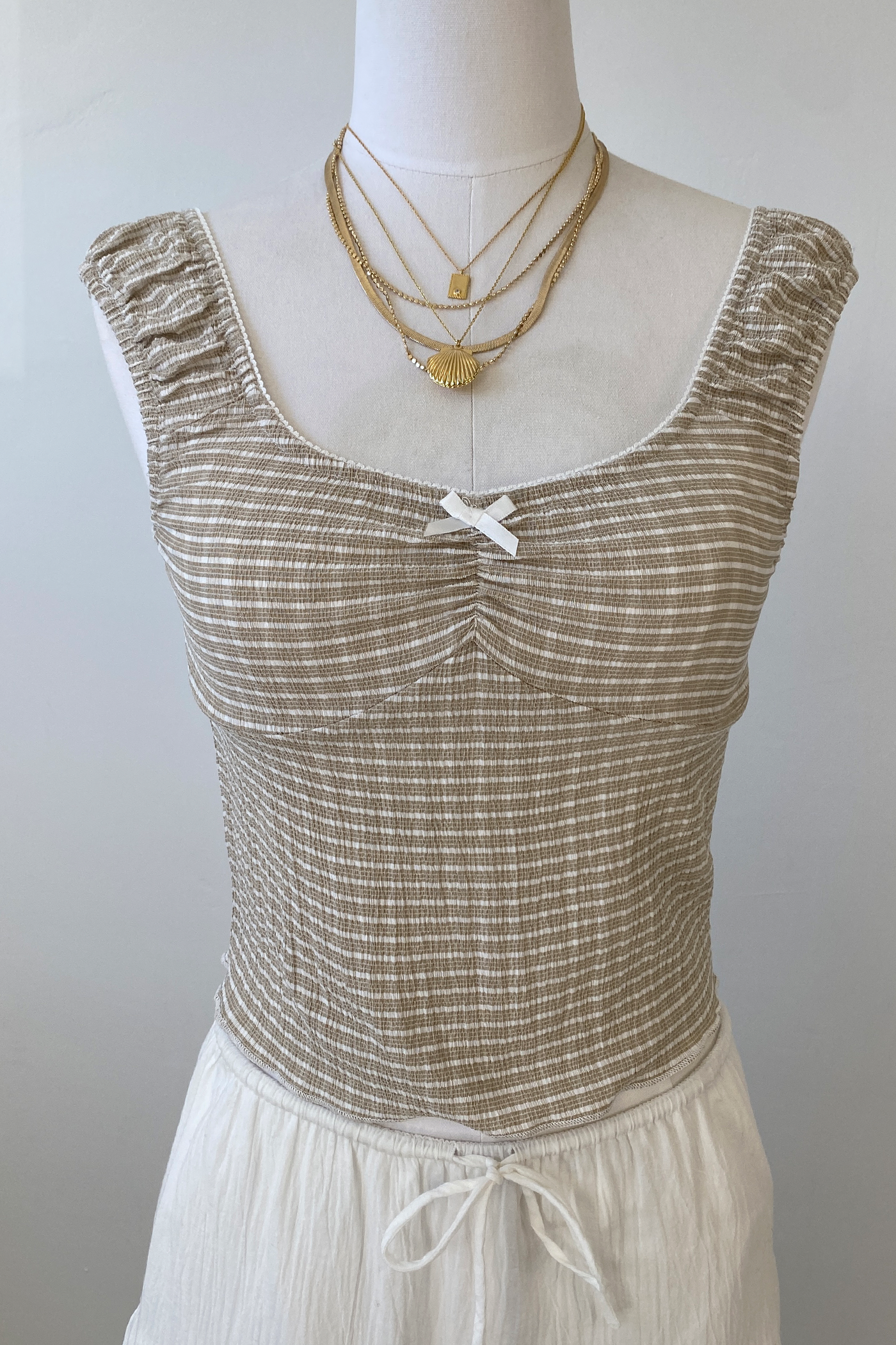 Striped Sleeveless Top