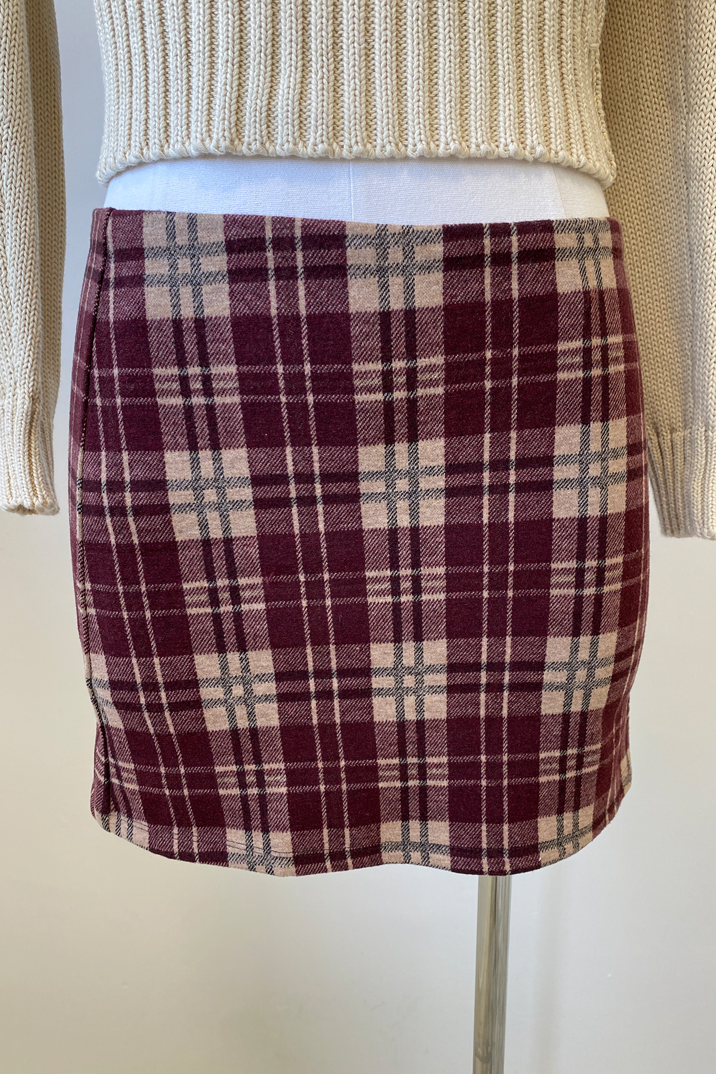 Plaid Mini Skort