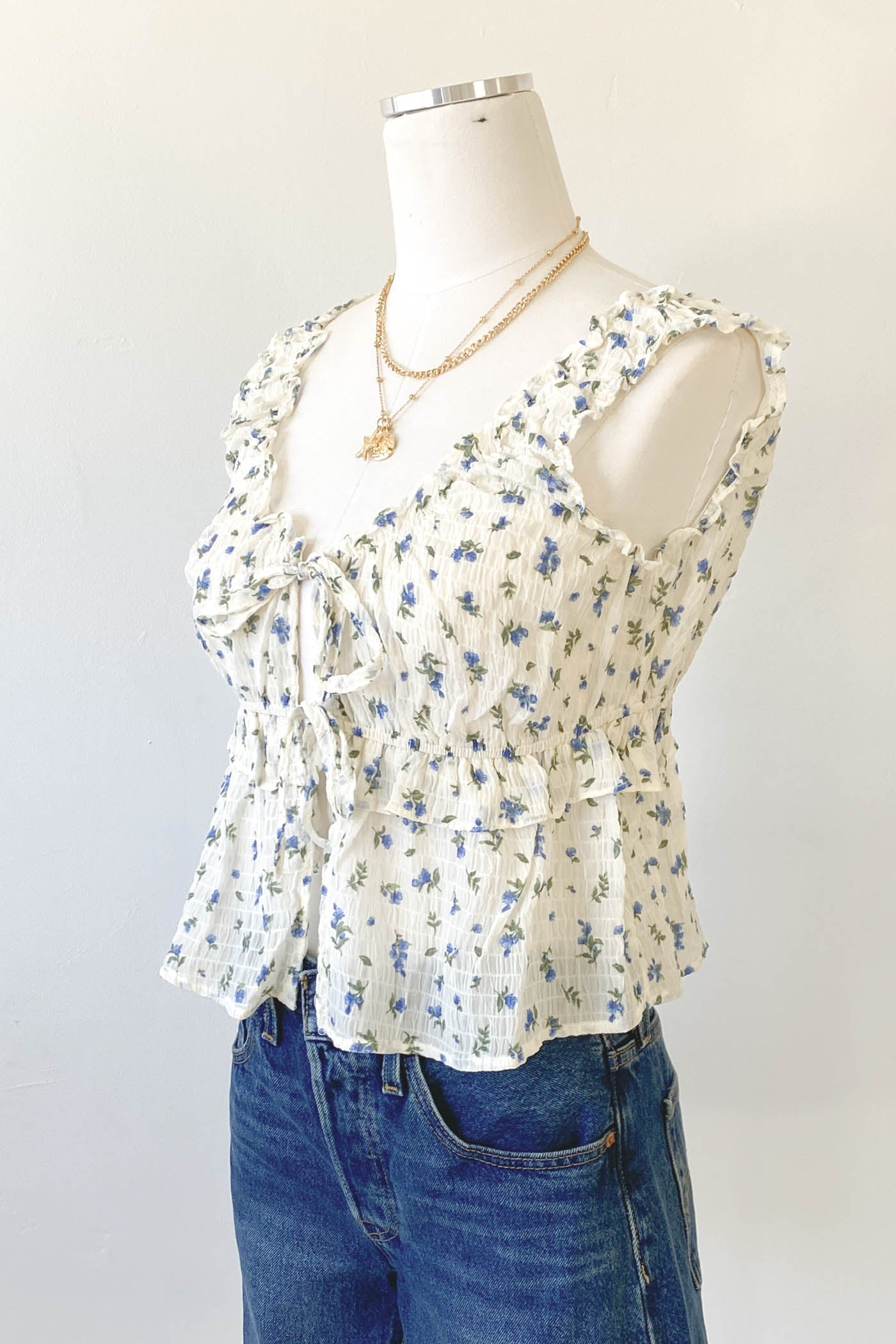 Ruched Sleeveless Top