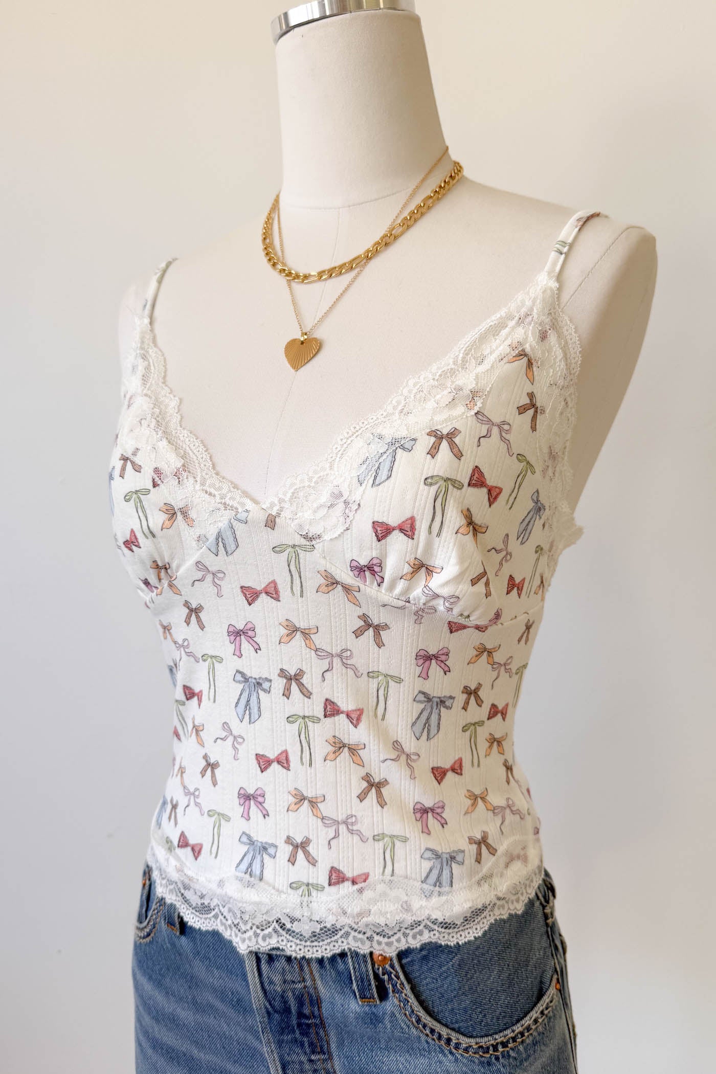 Bow Print Cami Top