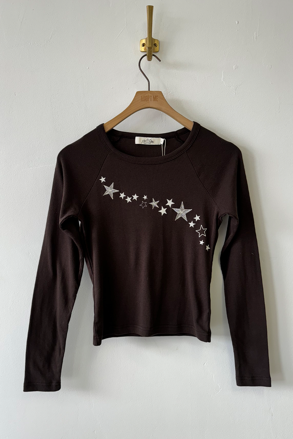 Raglan Graphic Long Sleeve Top