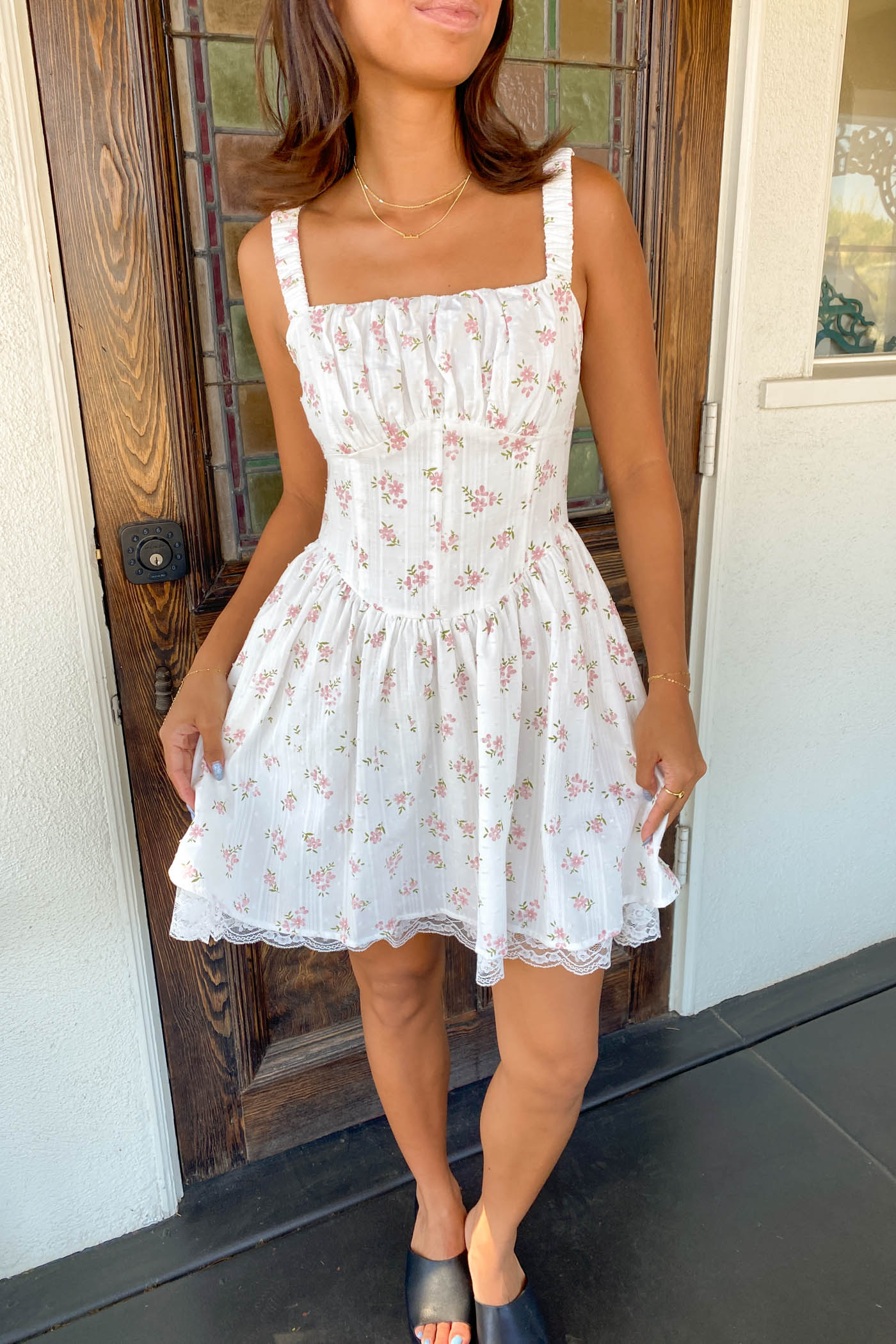 Floral Corset Mini Dress
