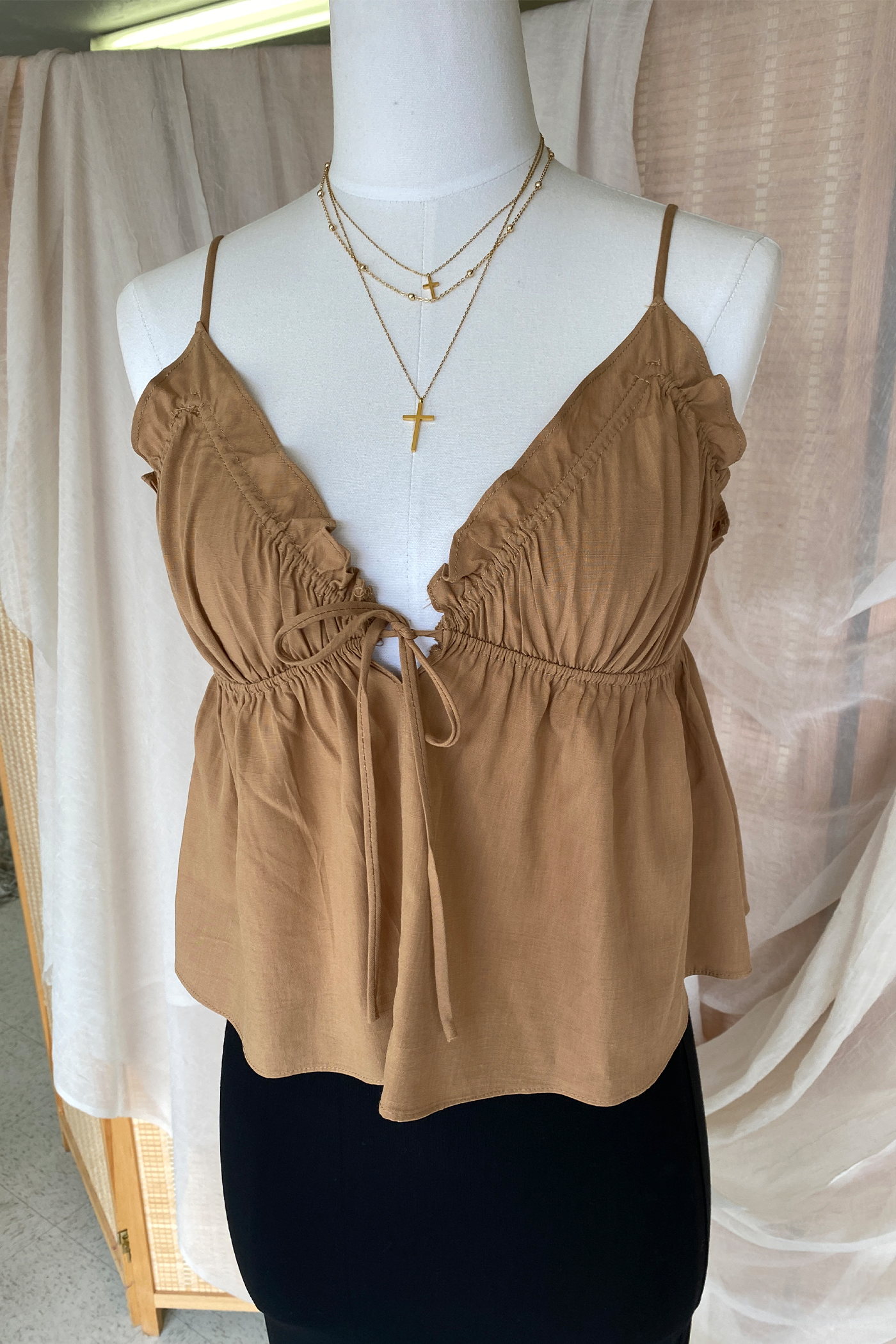 Ruffled Babydoll Top