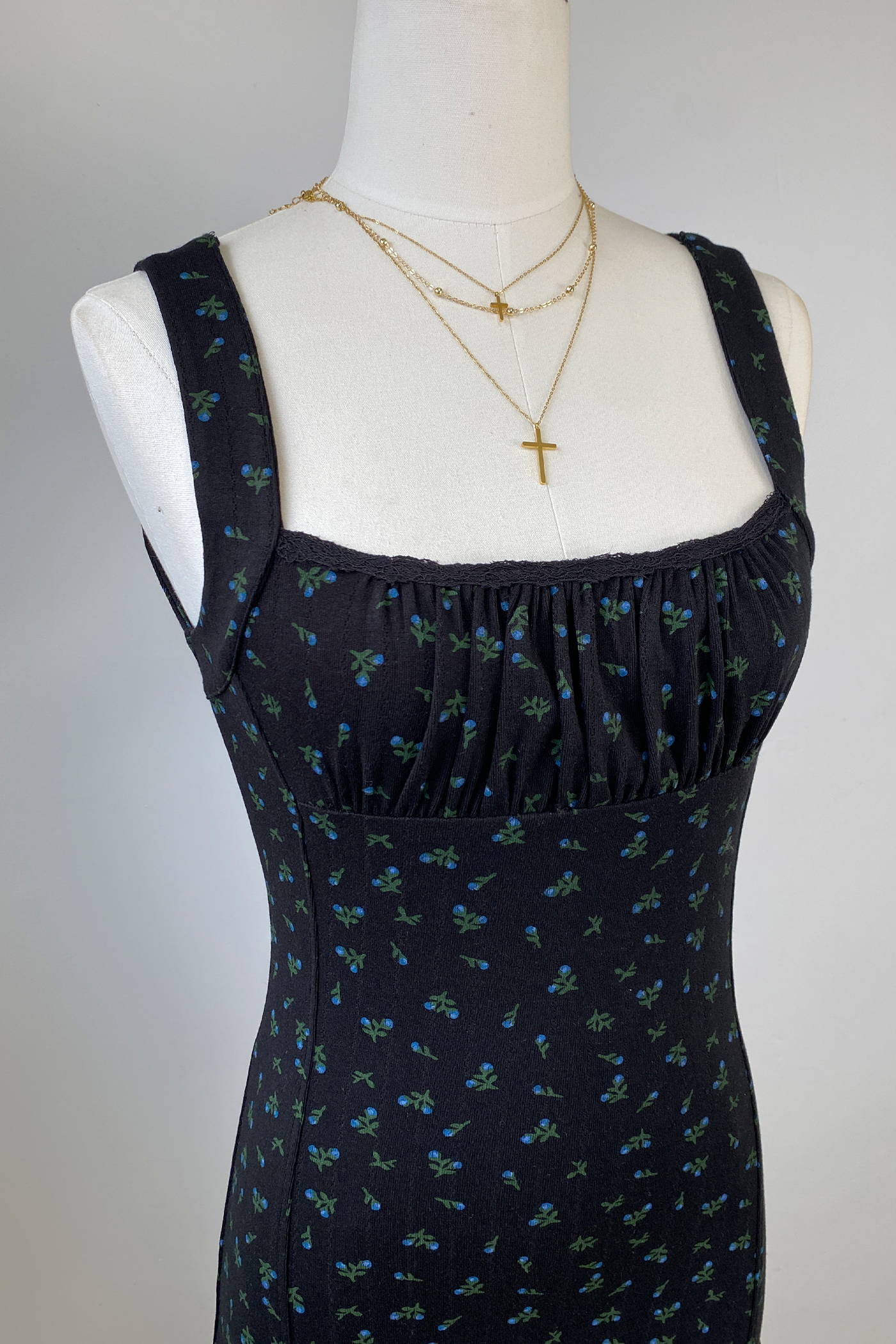 Ditsy Floral Sleeveless Dress