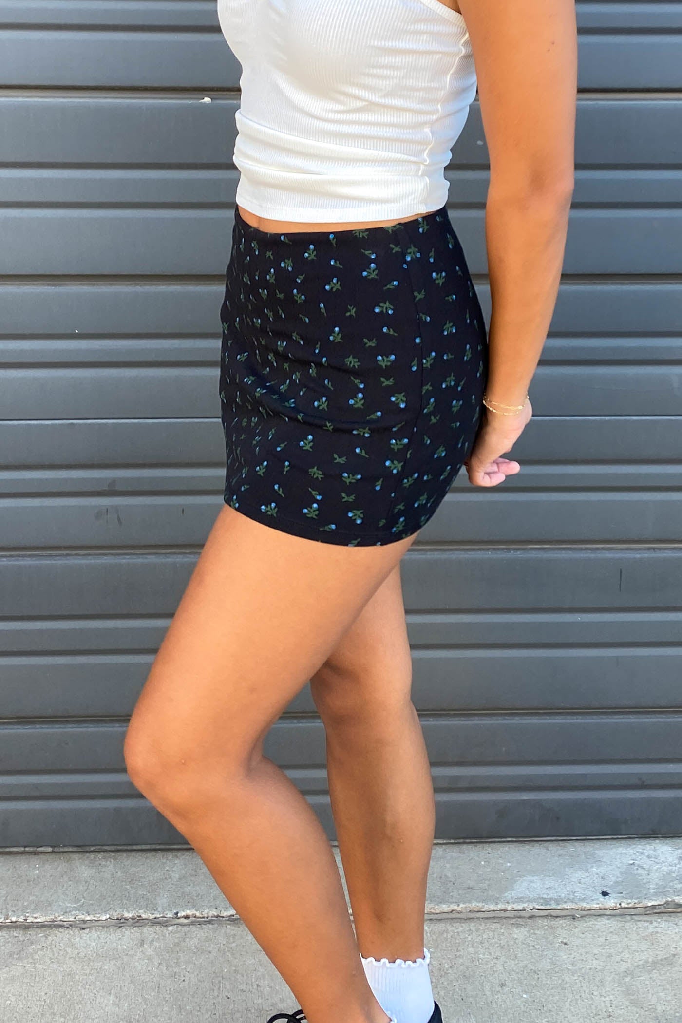 Ditsy Floral Mini Skort