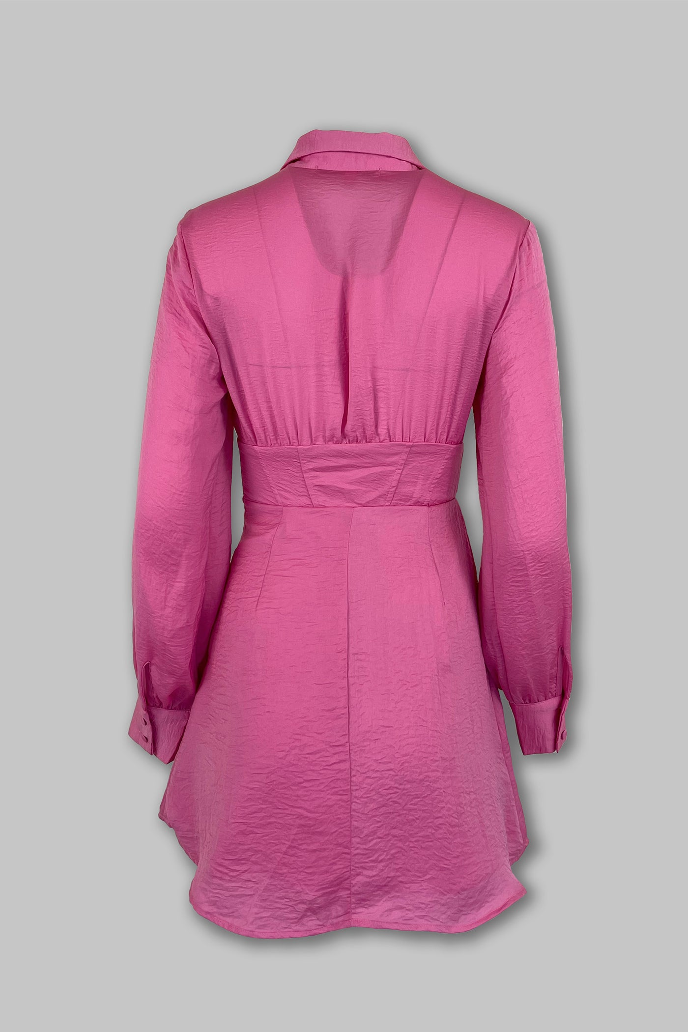 On Display Long Sleeve Corseted Tunic Dress