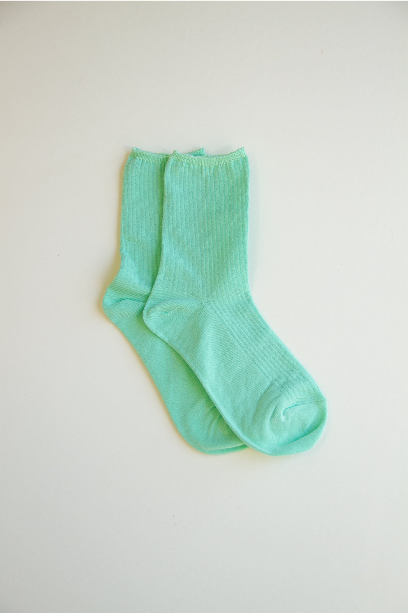 Green Vibes Pleated Socks