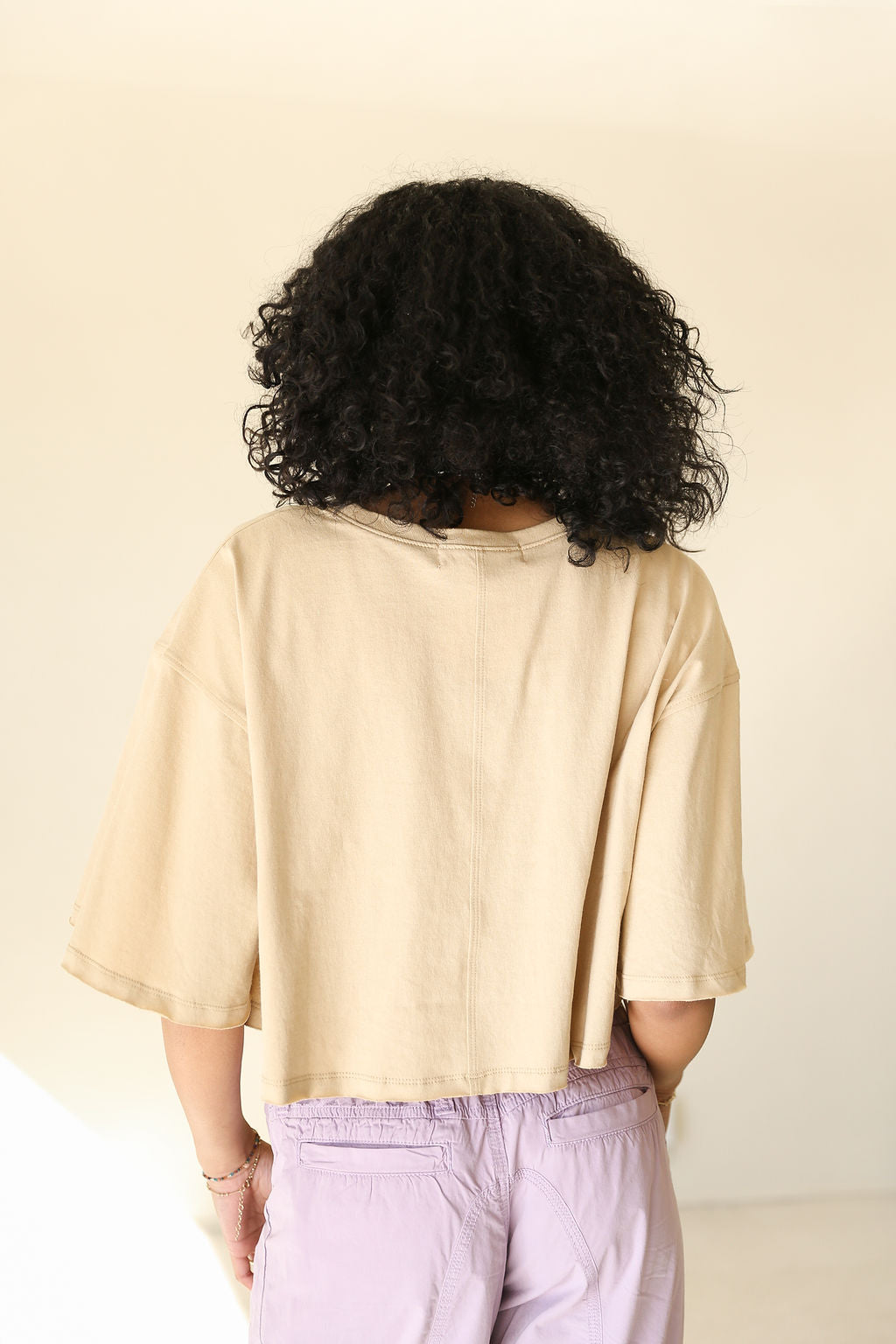 The Relaxed Short Sleeve Crop Top