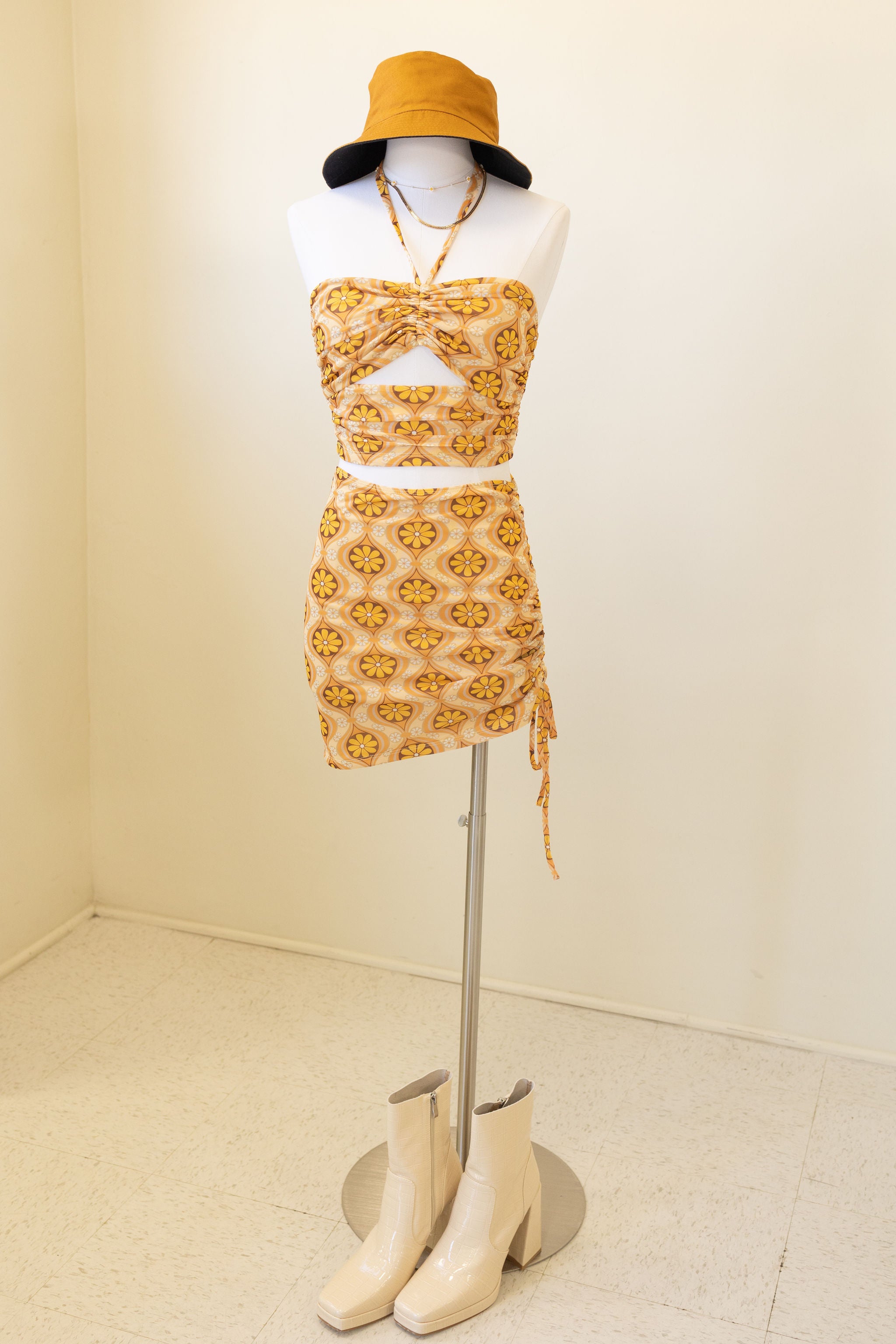One Life Floral Mini Skirt