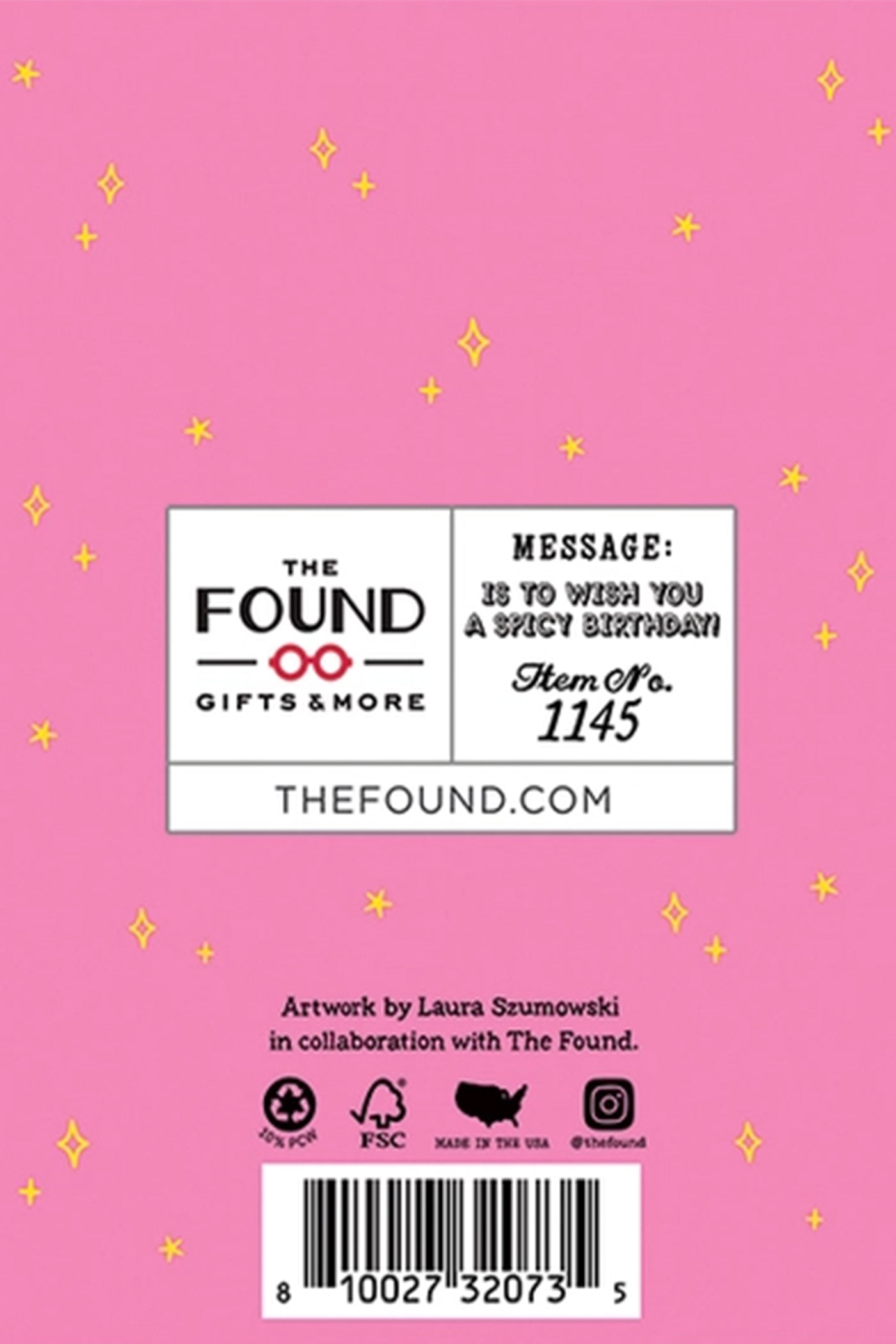 What I Really Really Want Birthday Card by The Found