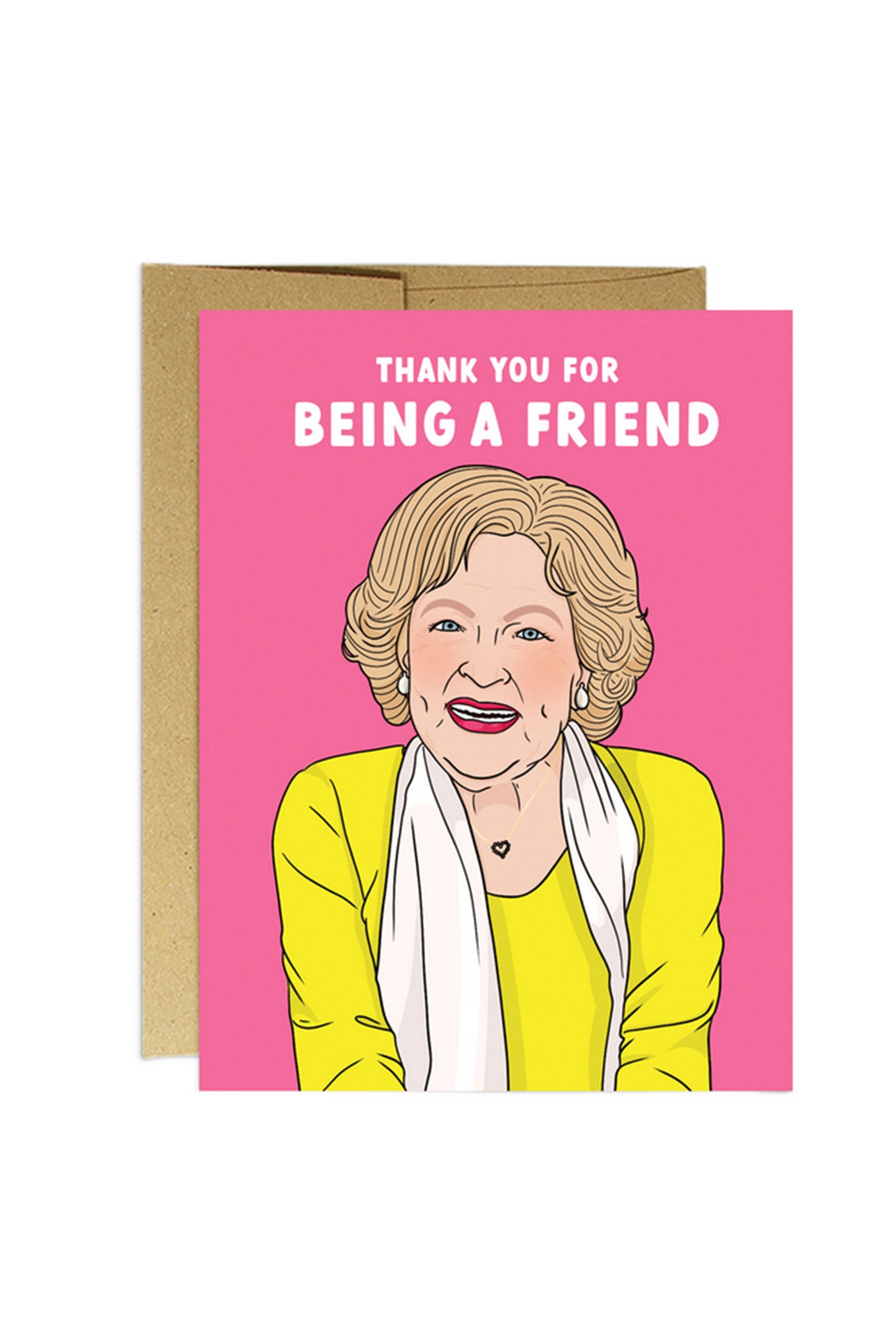Thank You For Being A Friend Greeting Card by Party Mountain Paper Co.