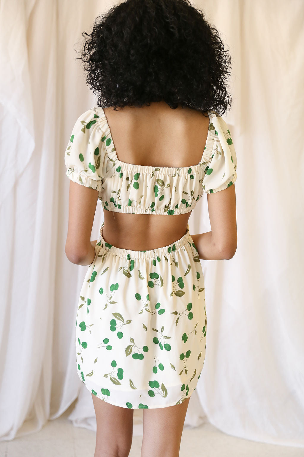 Beside You Cherry Printed Dress