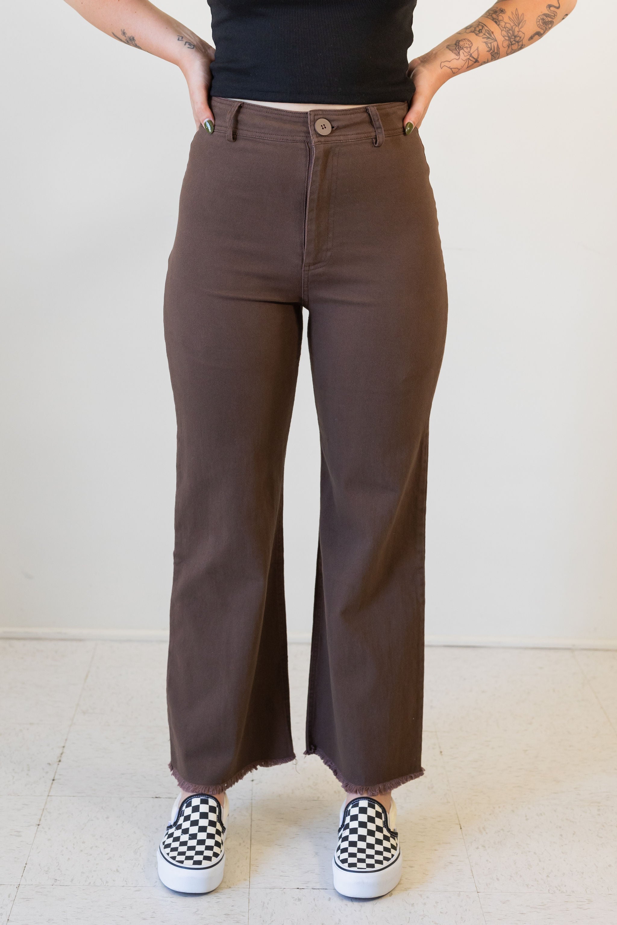 One & Only Twill Pants by For Good