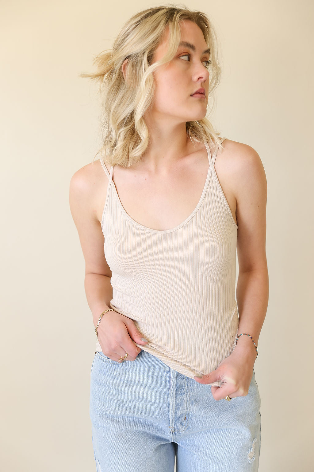 Renaissance Ribbed Knit Brami by For Good