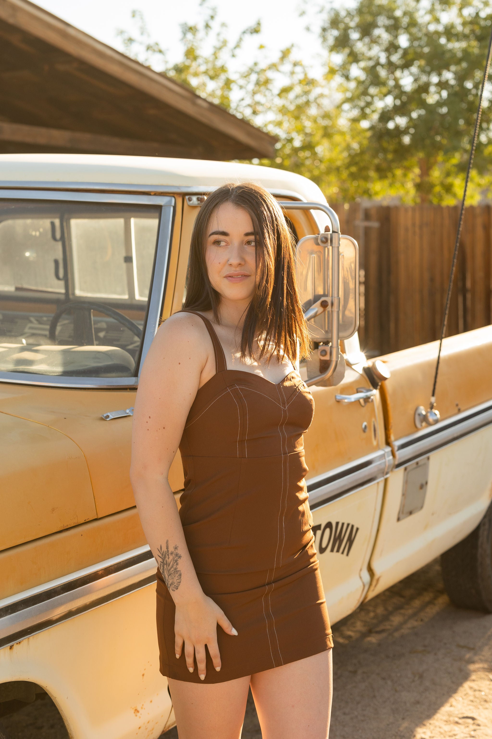 Just Friends Stitched Cami Dress
