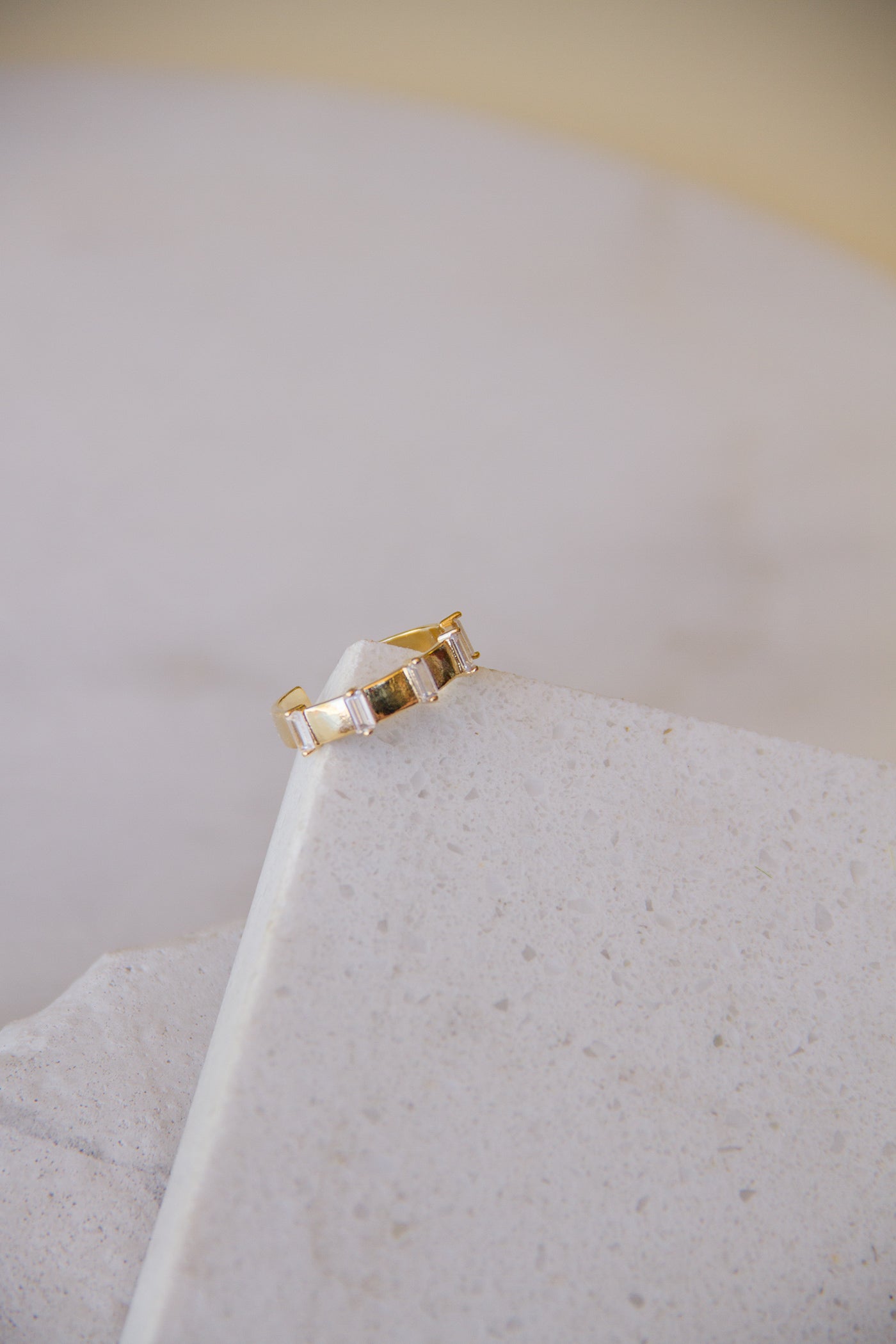 RIdged Gold Ring