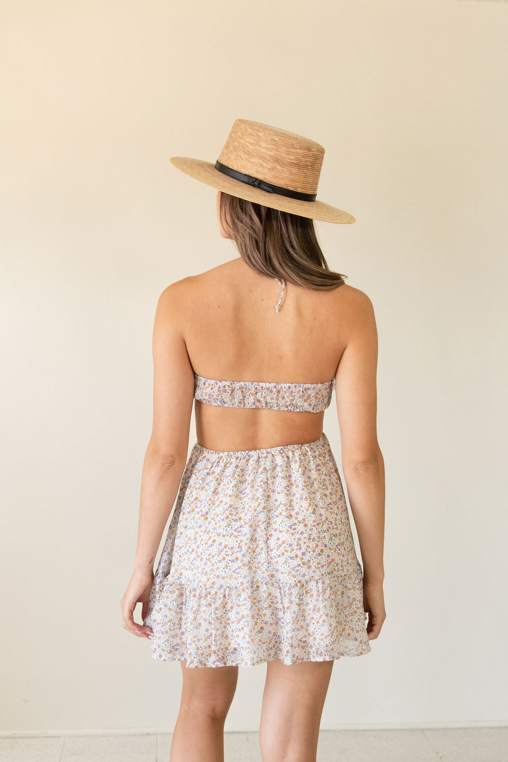 Take Away Floral Halter Dress