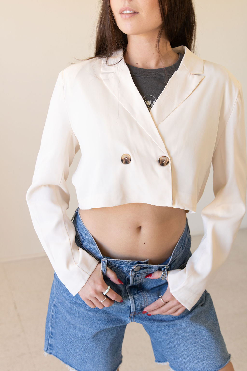 Head Right Cropped Blazer