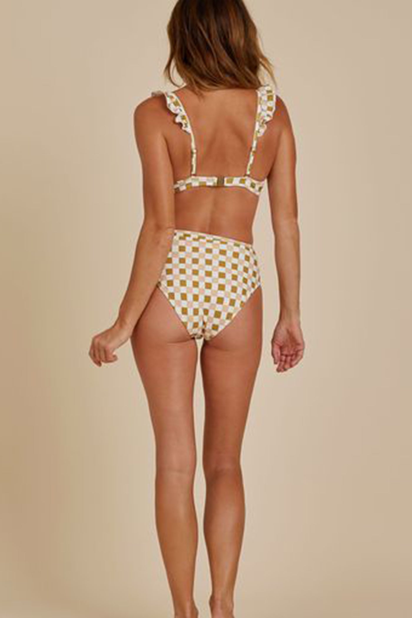 Banded High Cut Bikini Bottom by Rylee & Cru