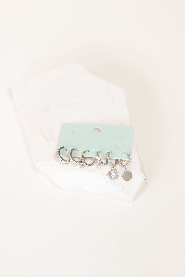 Three Piece Earring Set
