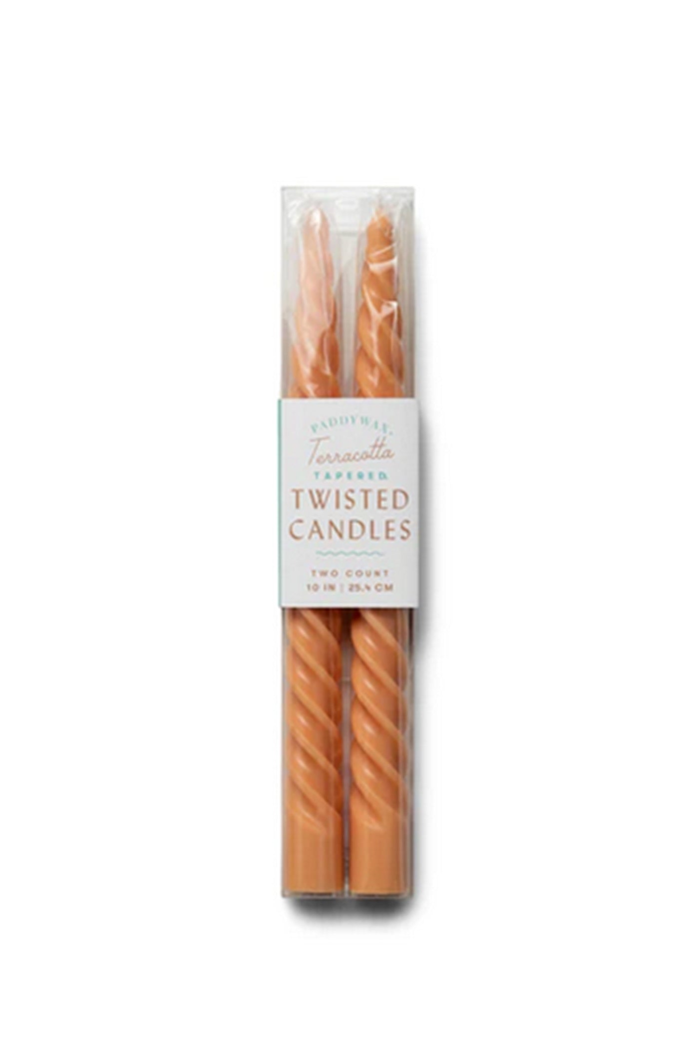 Terracotta Twisted Taper Candles by Paddywax