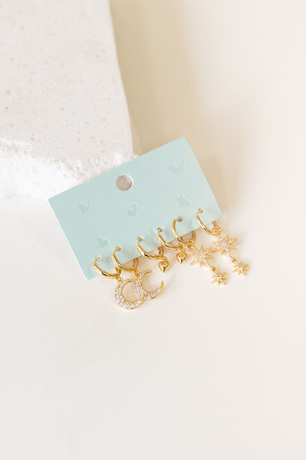 Moon & Stars Earring Set
