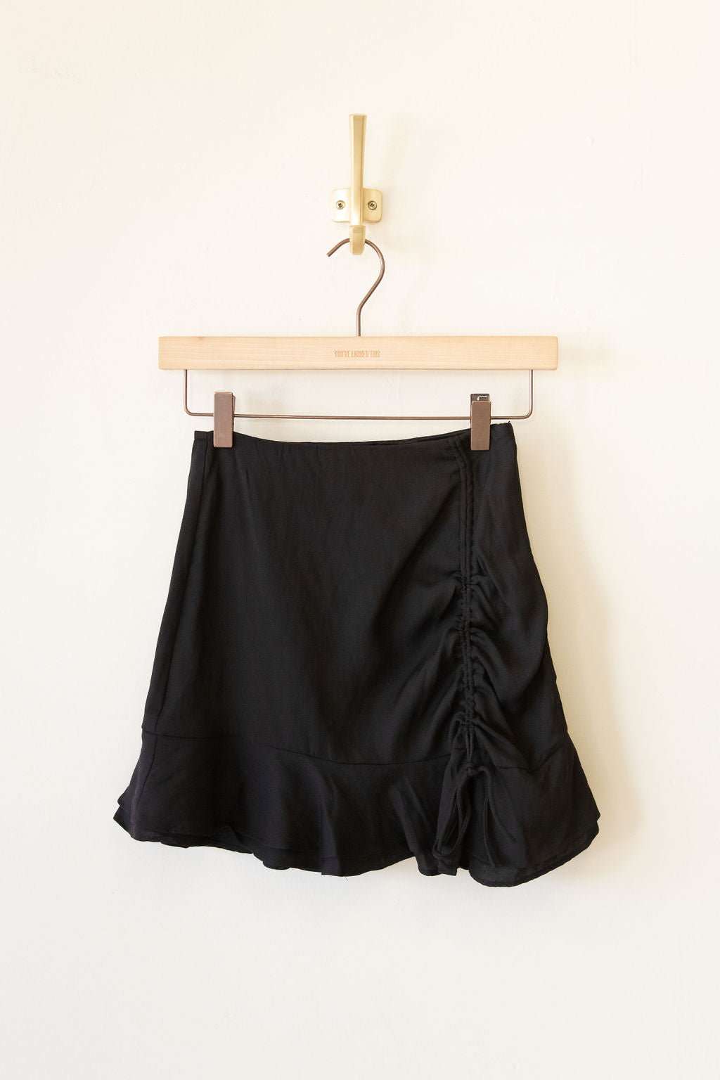 Take It Ruched Mini Skirt