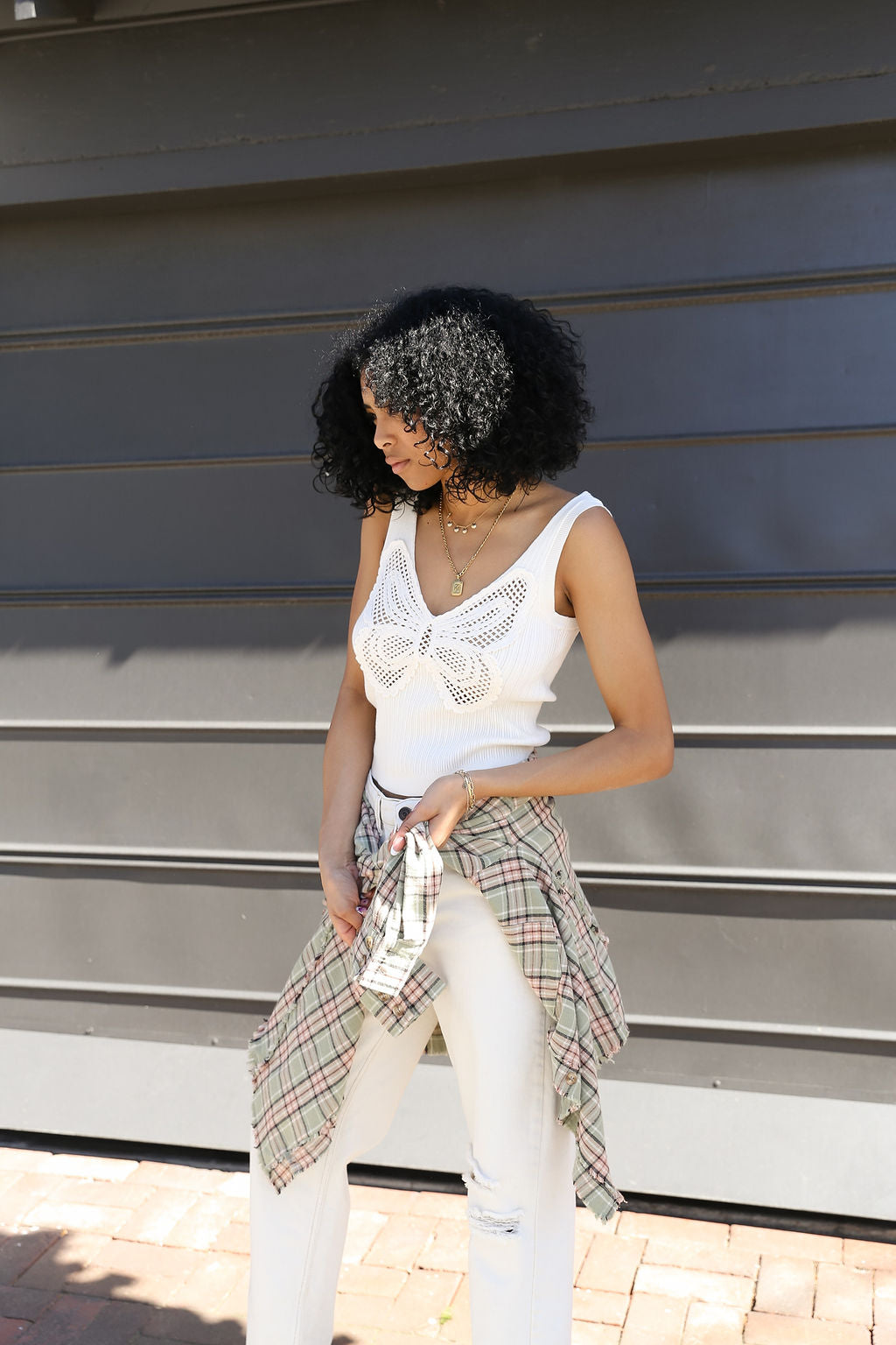 Wanna Know Sleeveless Knit Top
