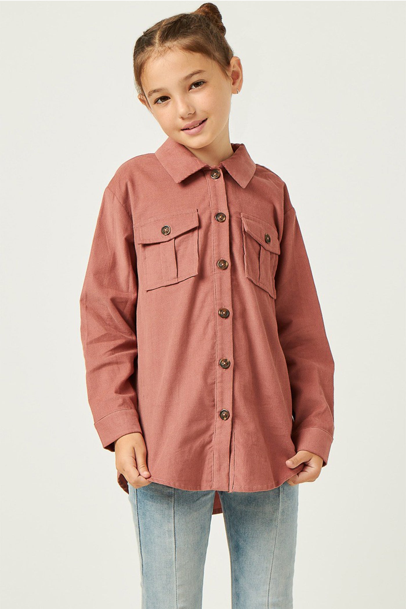 Corduroy Long Sleeve Kids Top