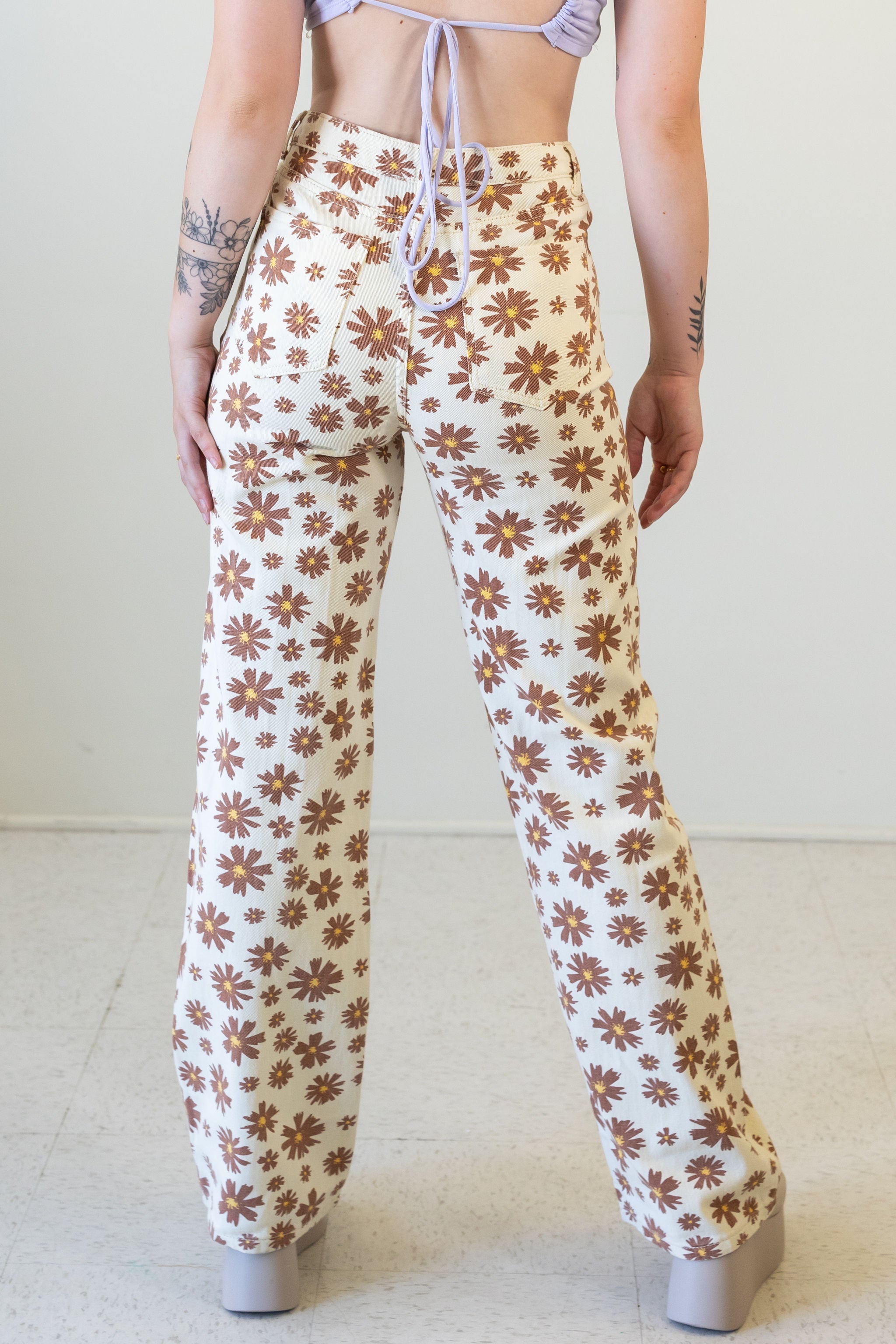 Go Home Floral Jeans