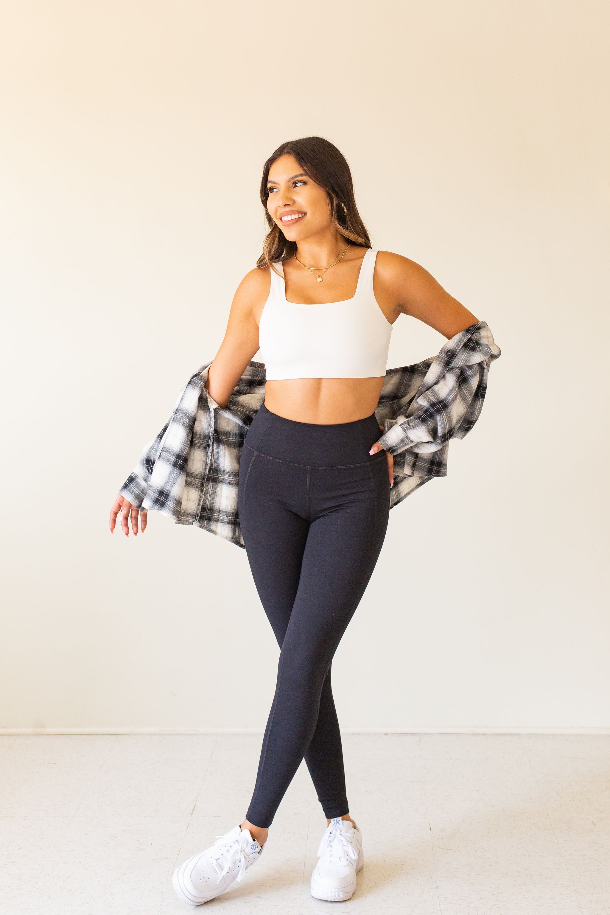 black compressive leggings