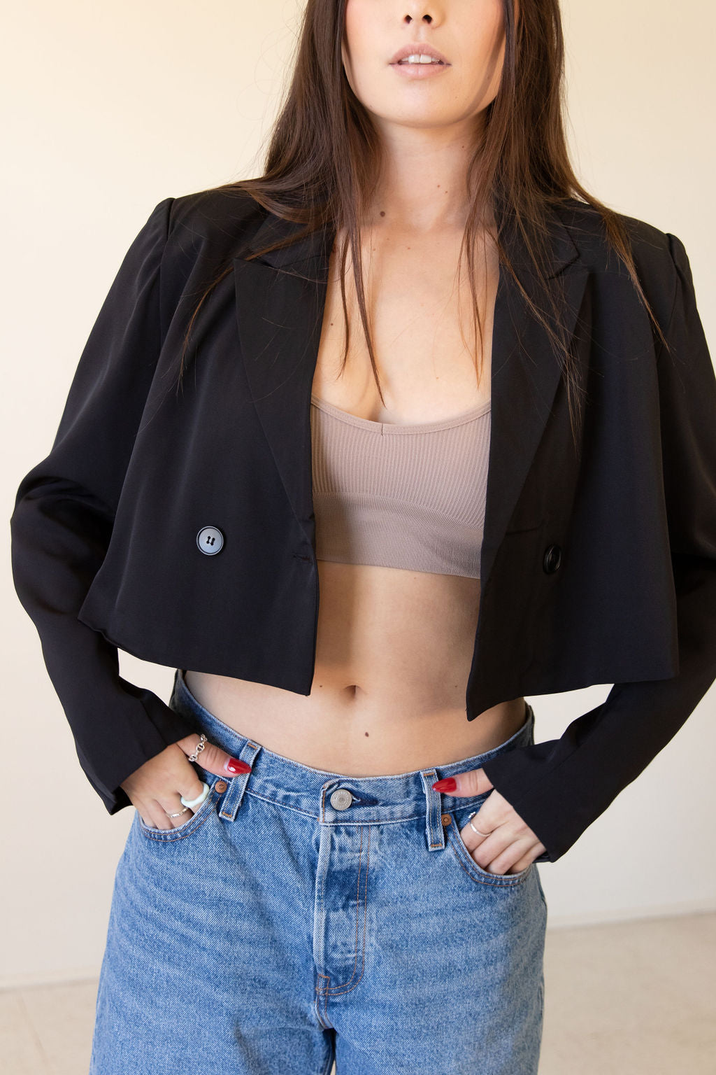 Head Right Cropped Blazer