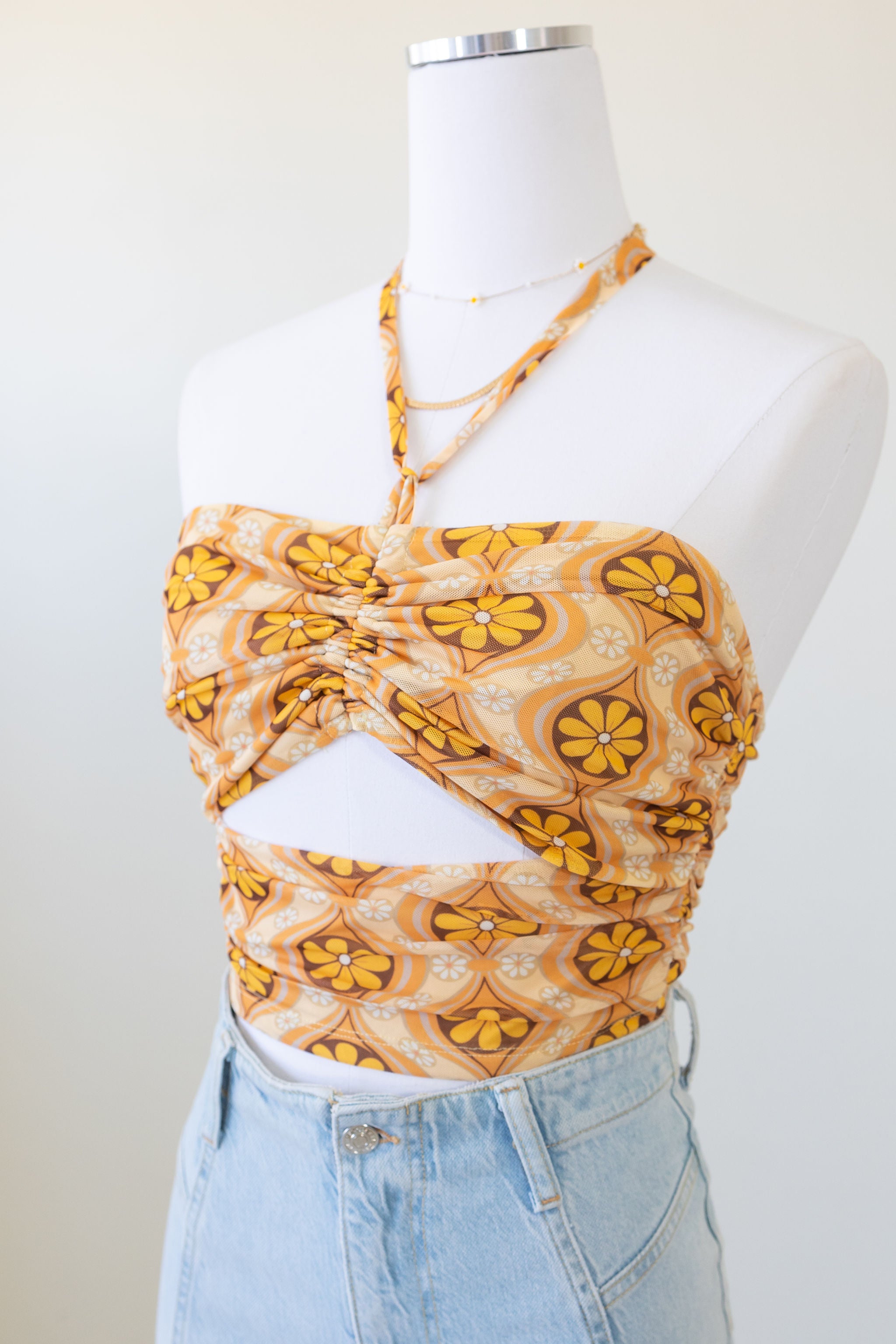 One Life Floral Halter Top