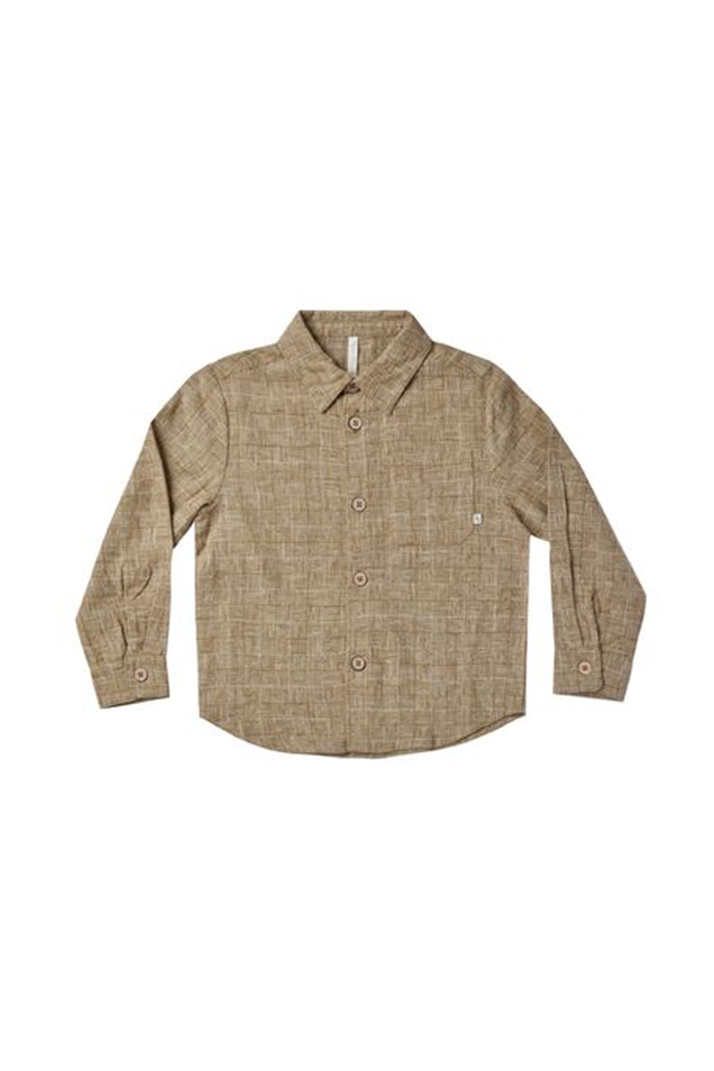 Long Sleeve Collared Kids Shirt by Rylee & Cru