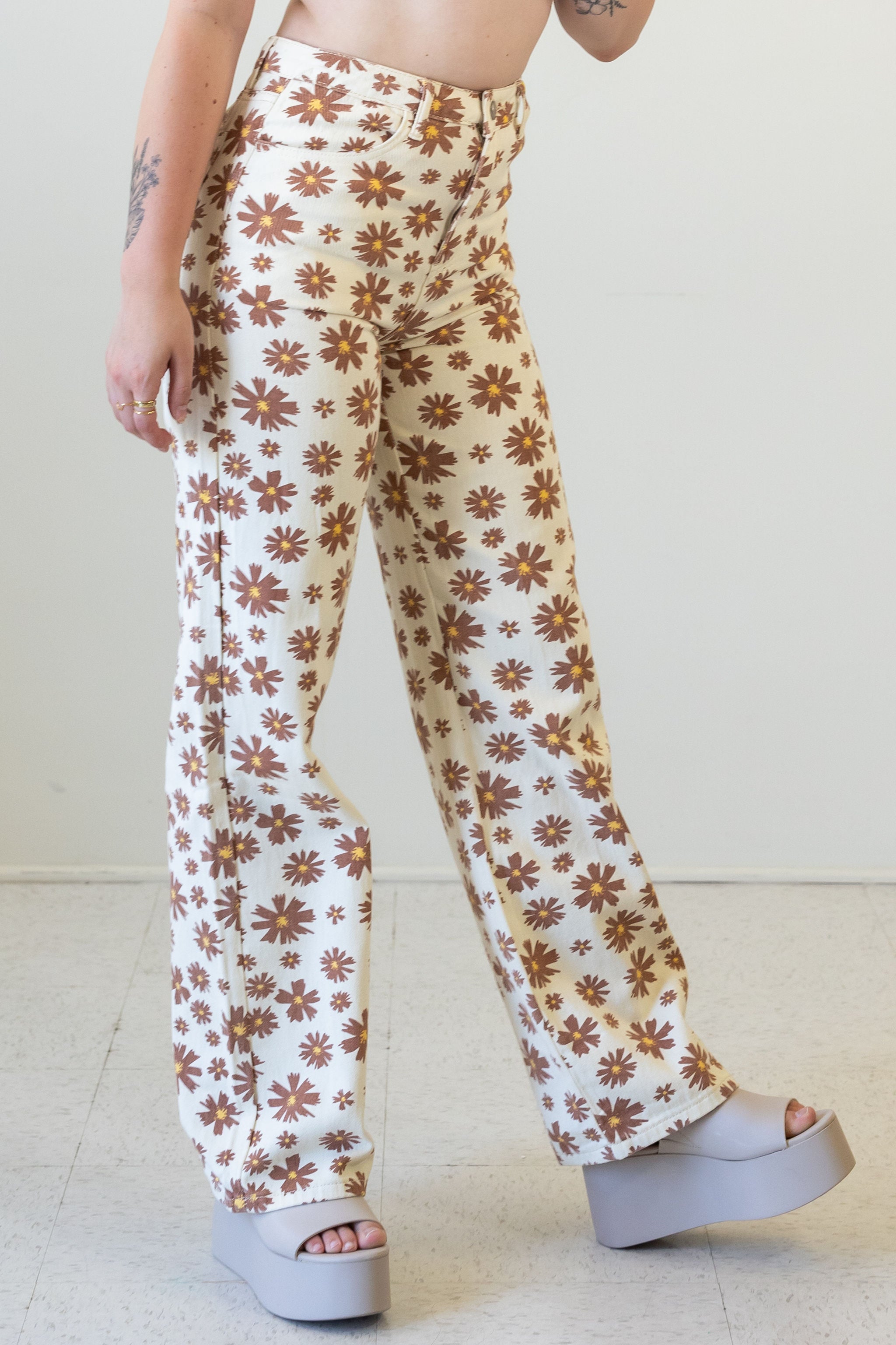 Go Home Floral Jeans