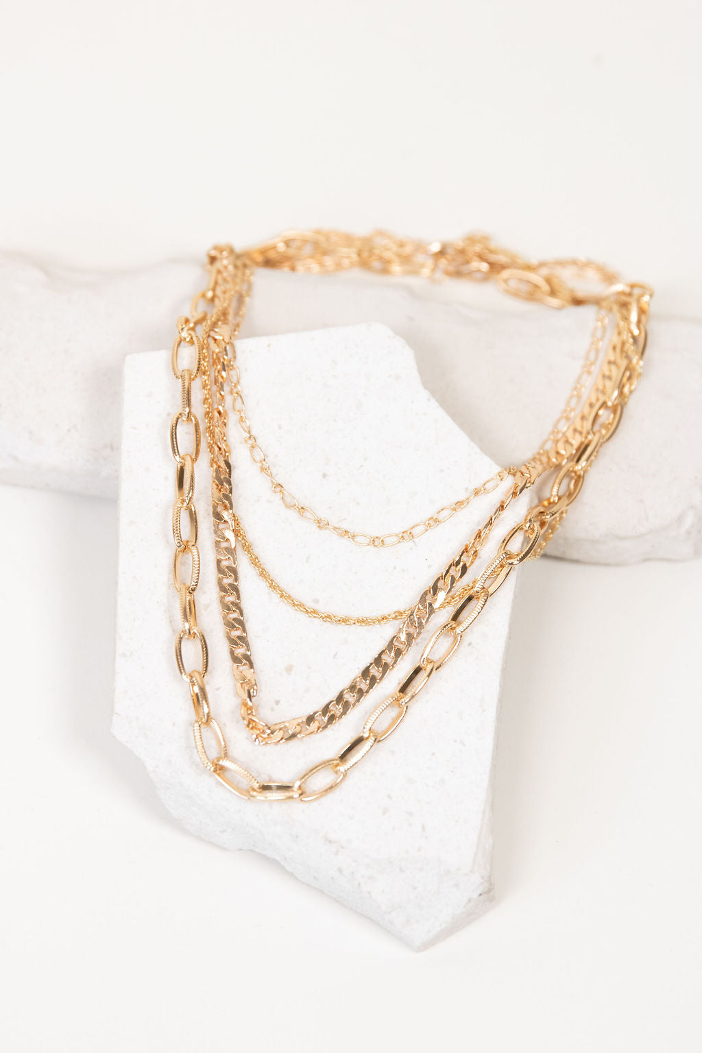 layered chain necklace