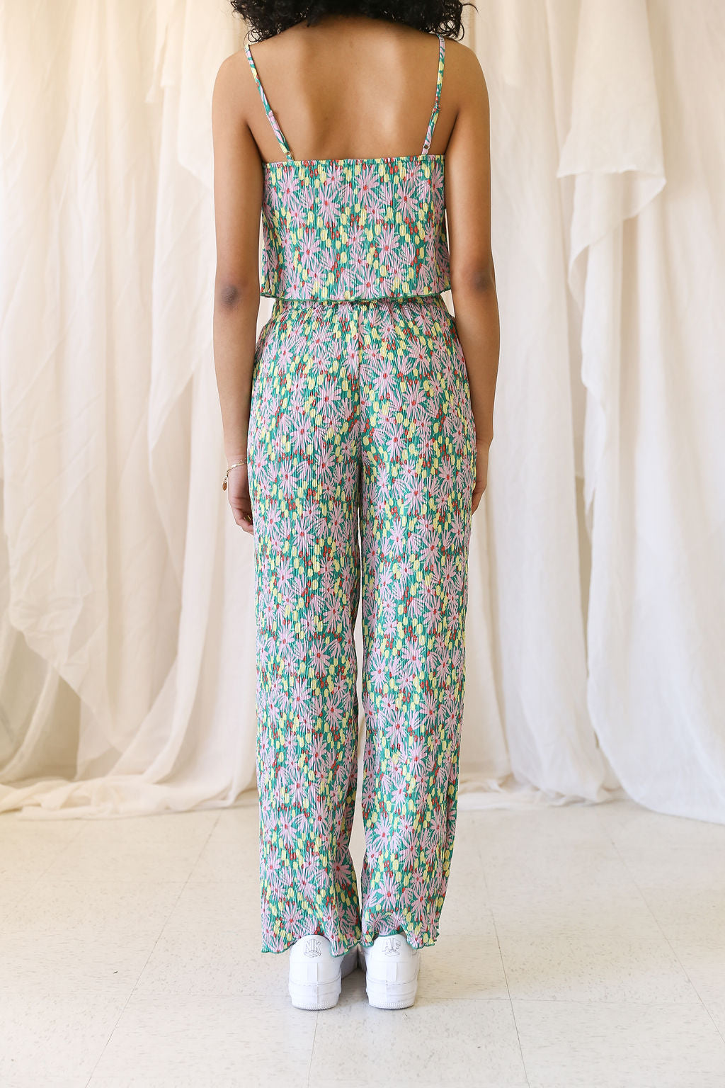 Be Bright Floral Ribbed Pants