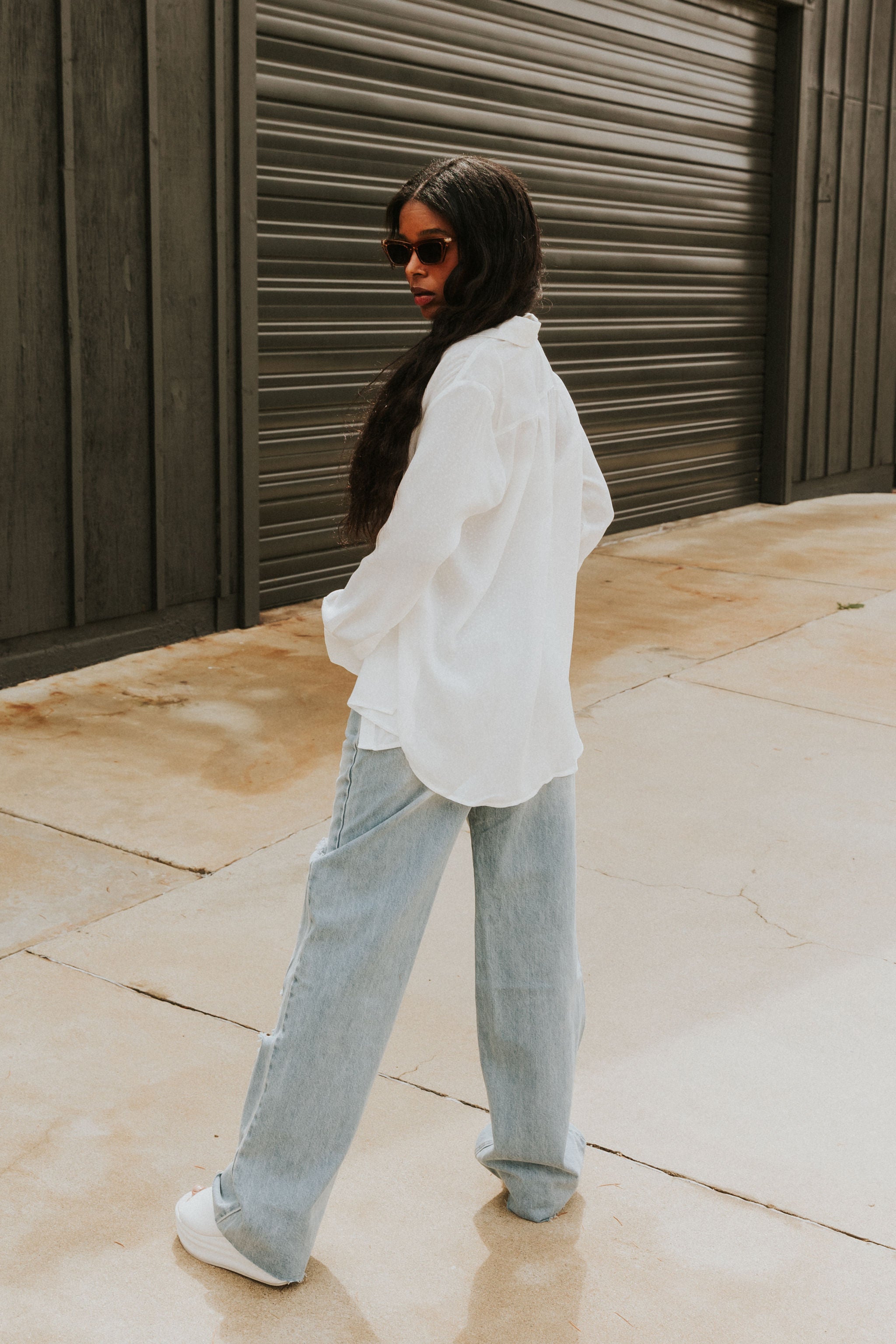 Never Impressed High Rise Distressed Jeans