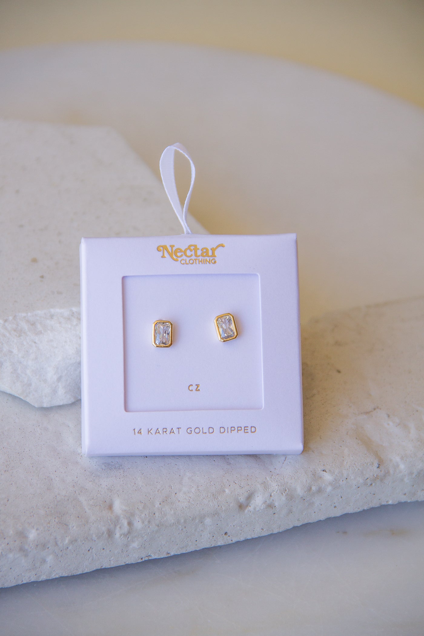 Rectangular Stud Earrings