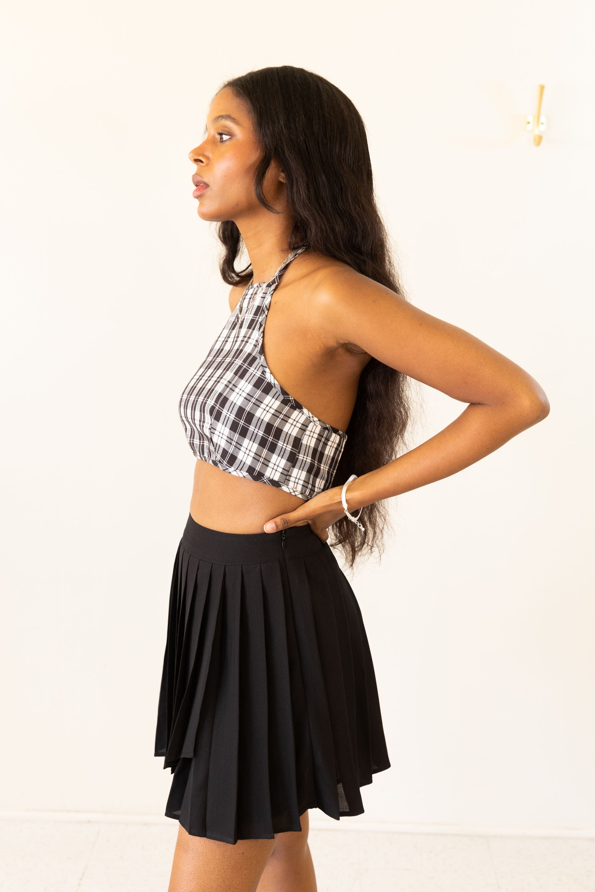 Good Times Plaid Crop Top