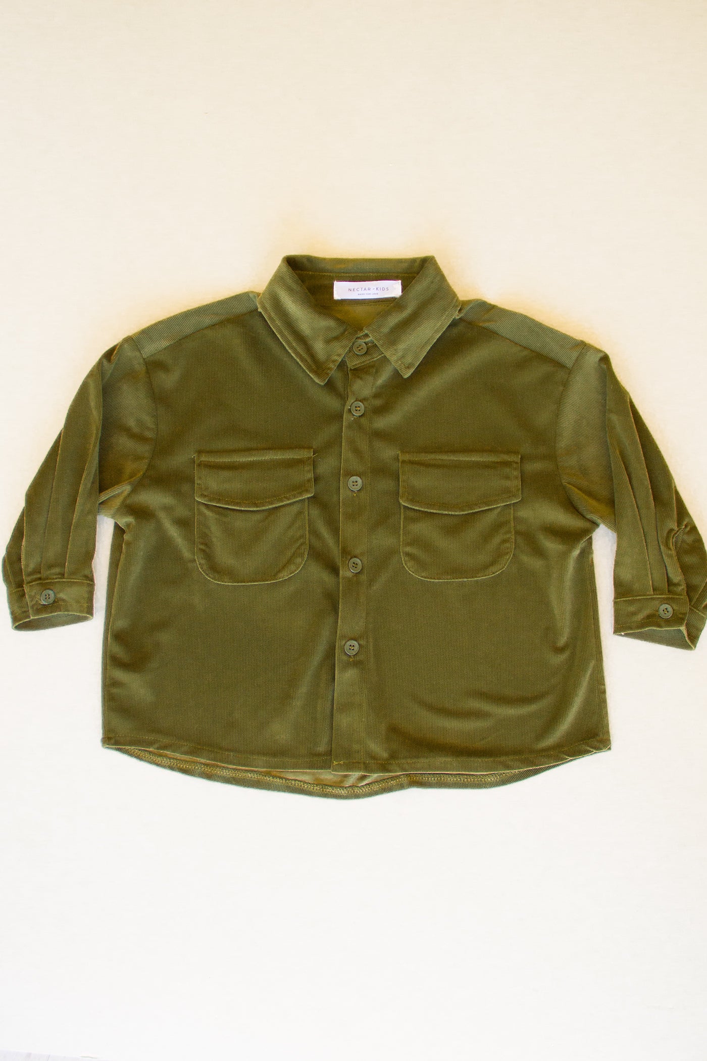 Long Sleeve Corduroy Kids Top by Nectar Kids