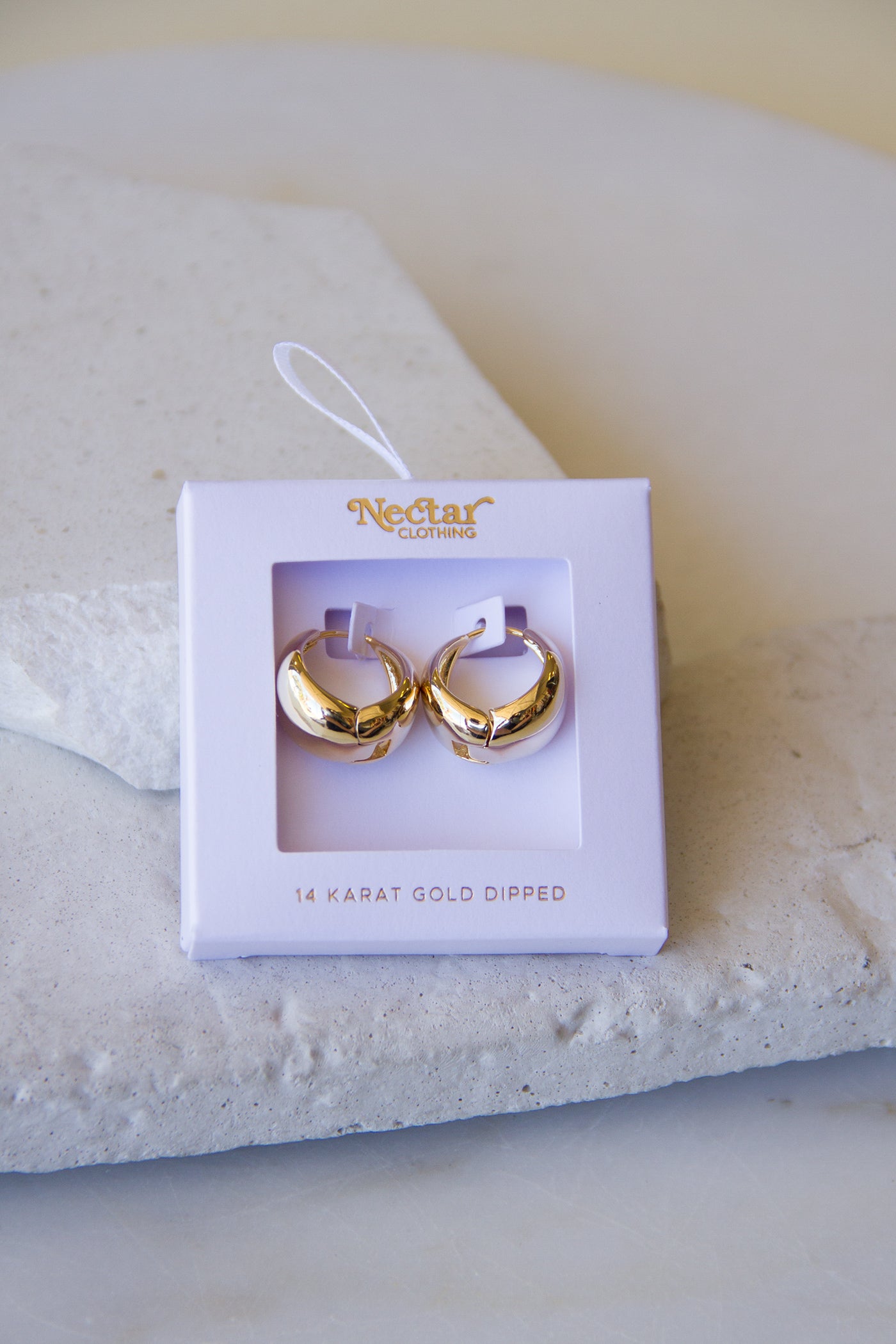 Thick Hoop Earrings